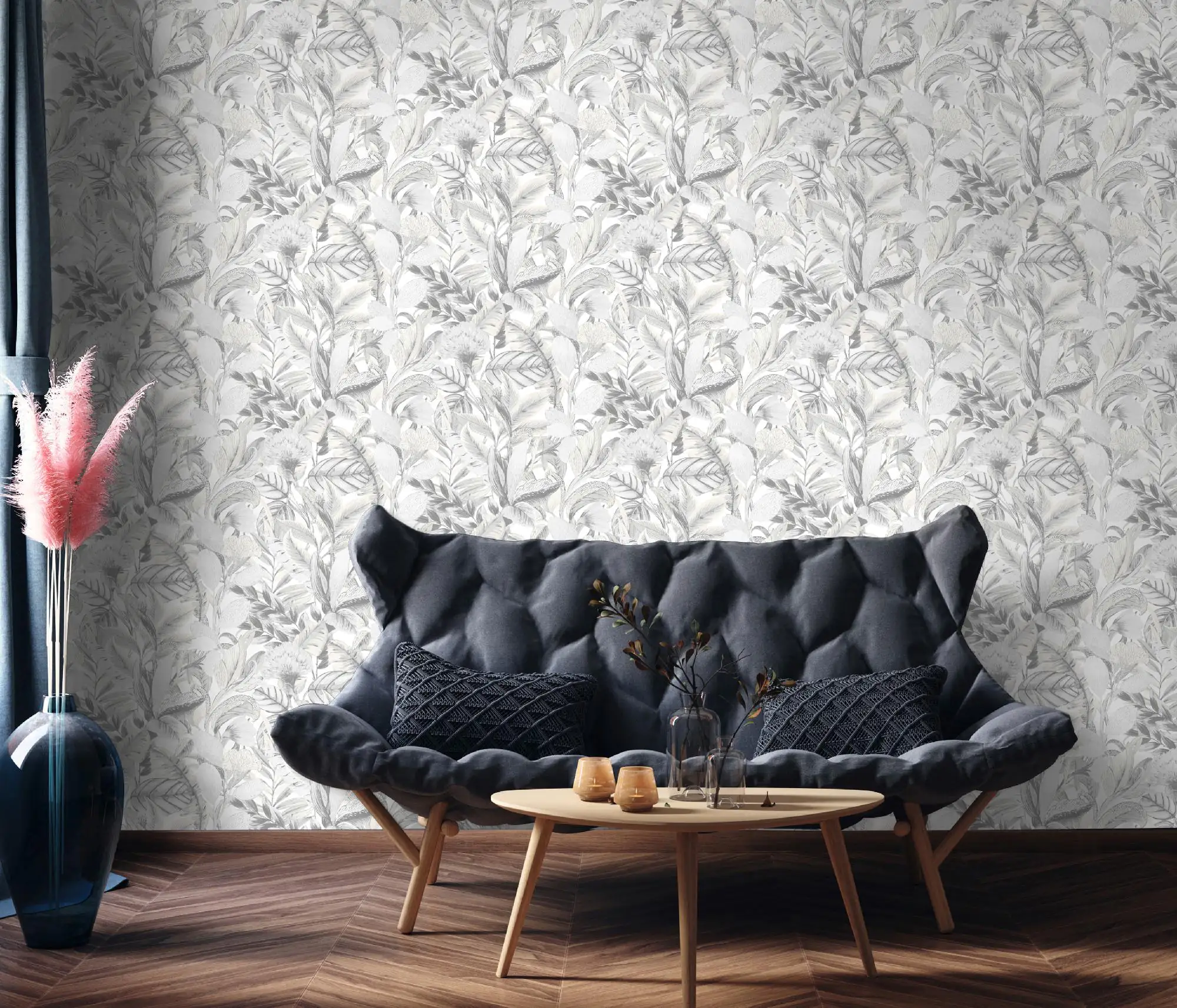 Erismann Vliestapete 10202-10 ELLE Decoration 2 floral grau 10,05 x 0,53 m Erismann Vliestapete 10202-10 ELLE Decoration 2 floral grau 10,05 x 0,53 m