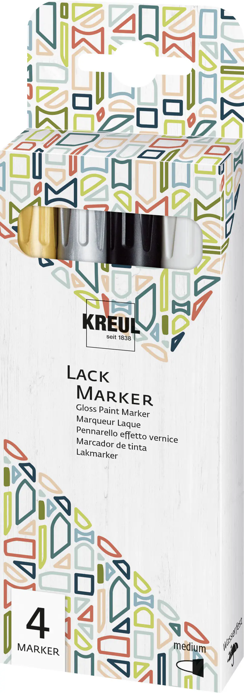 Kreul Lack Marker medium 4er Set