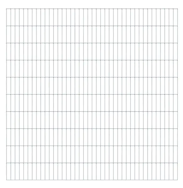 4004338642815 Alberts Doppelstab-Gittermatte 2 m 200 cm hoch Typ 6/5/6 feuerverzinkt