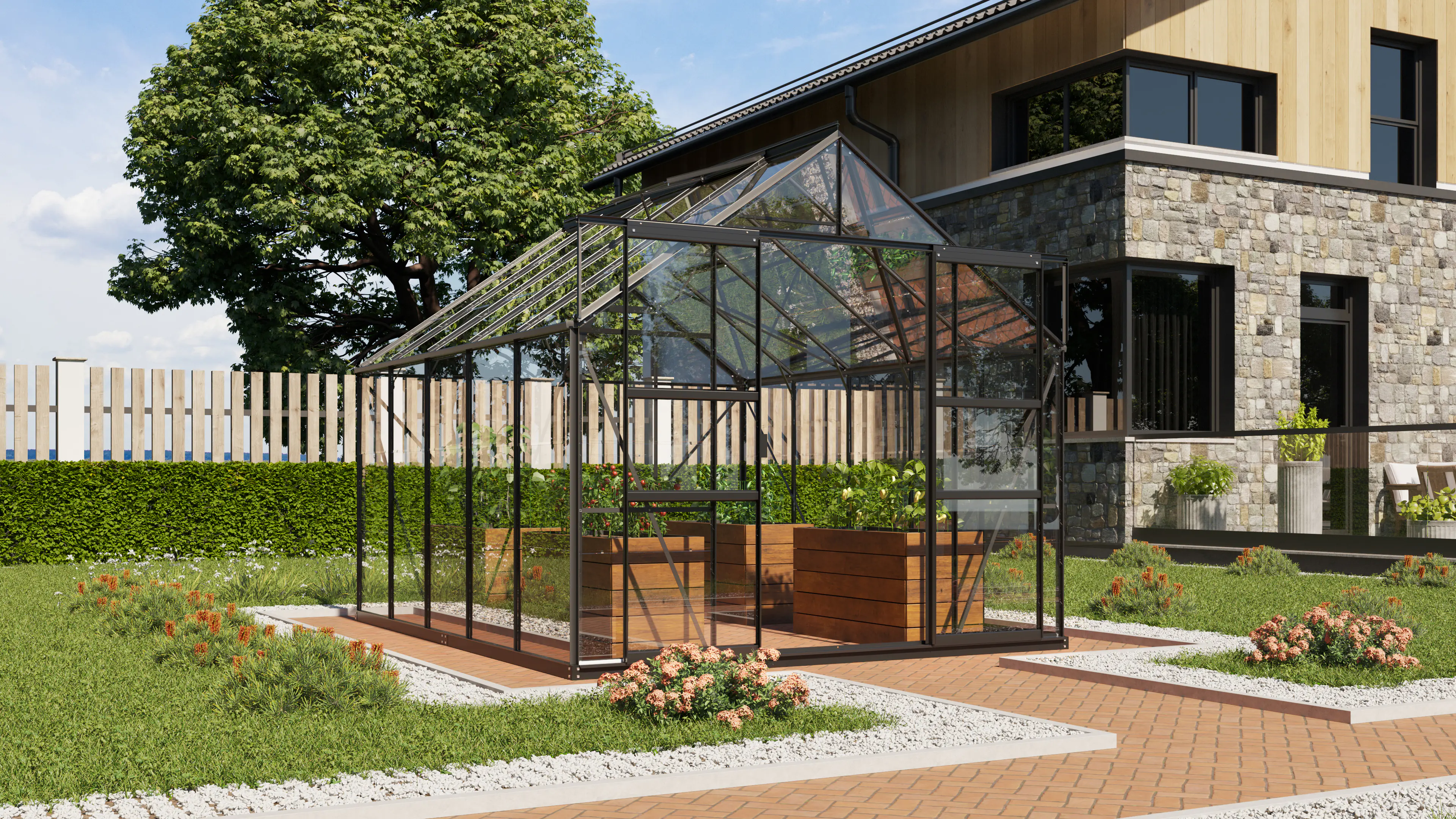 Vitavia Gewächshaus Mars 8300 254 x 317 cm 3 mm Sicherheitsglas