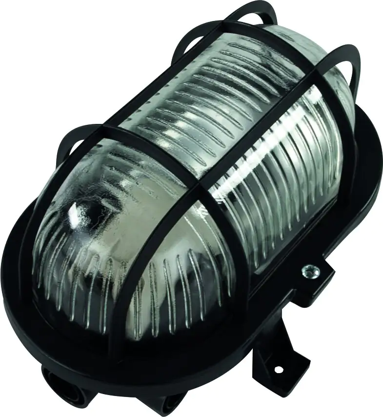 REV LED Ovalarmatur schwarz 5 W