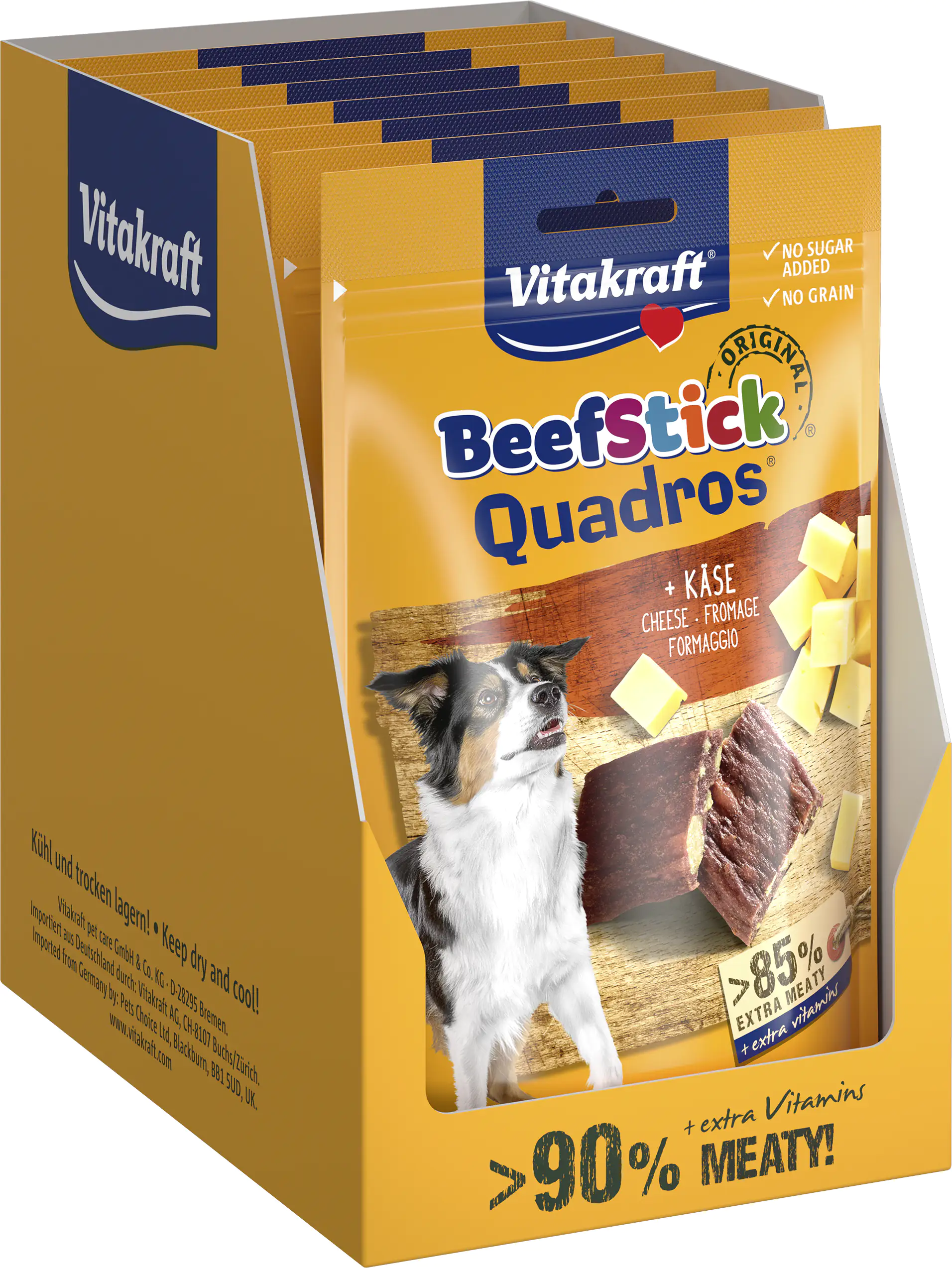 Vitakraft Beef Stick® Quadros® Käse 70 g Vitakraft Beef Stick® Quadros® Käse 70 g
