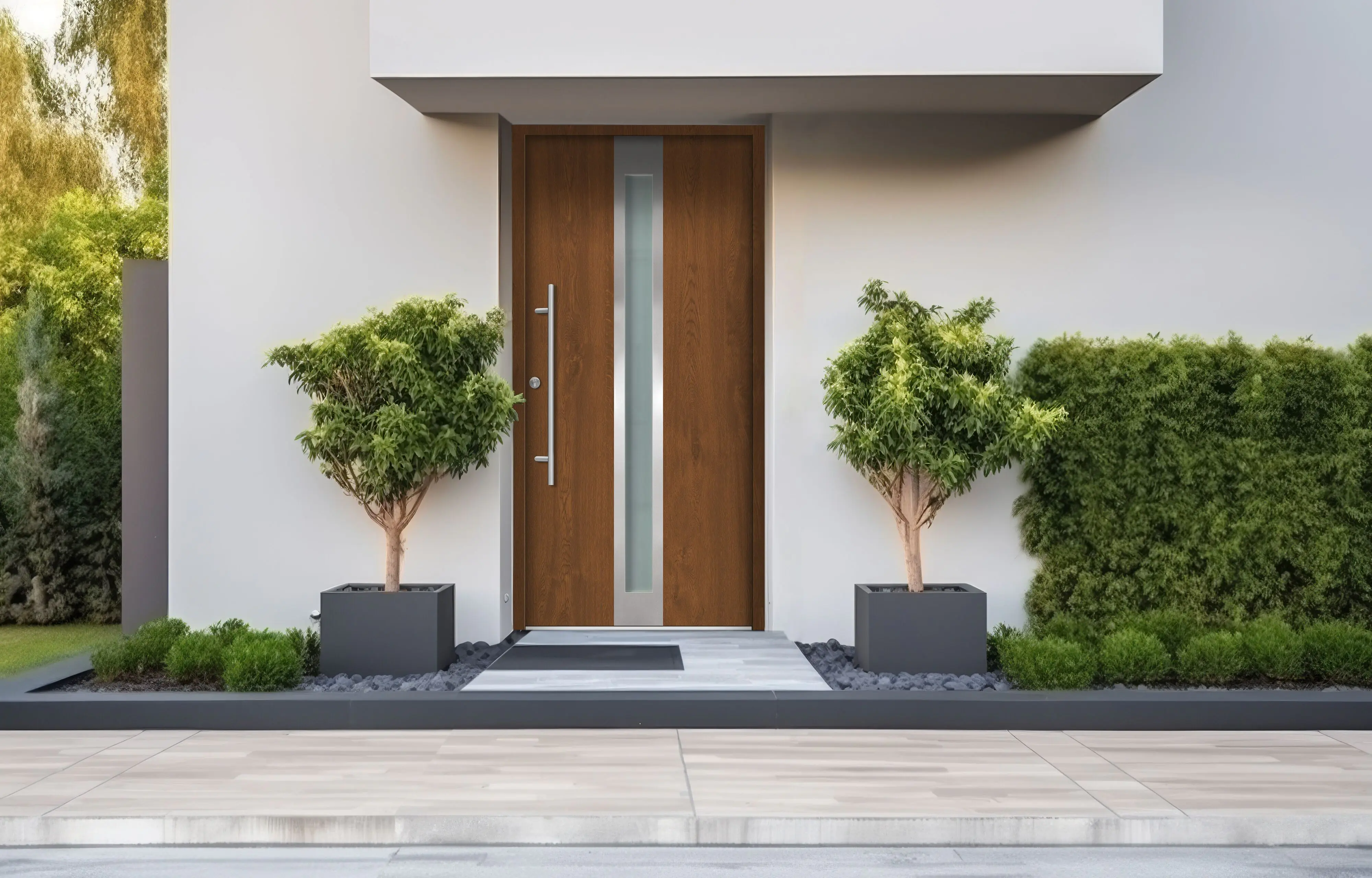 Splendoor Haustür Passivedoor Premium B01 Golden Oak DIN Links 100 x 210 cm