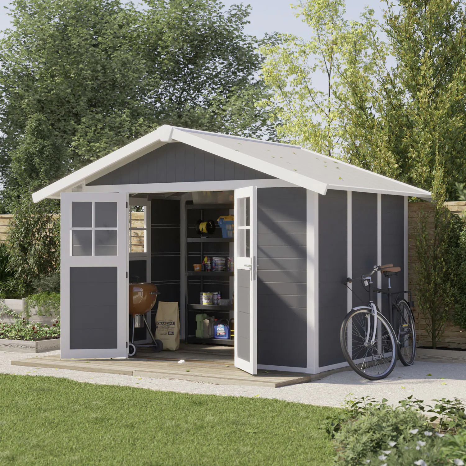 Grosfillex Gartenhaus Deco H 7,5 370 x 298 cm (inkl. Dachüberstand) Grosfillex Gartenhaus Deco H 7,5 370 x 298 cm (inkl. Dachüberstand)