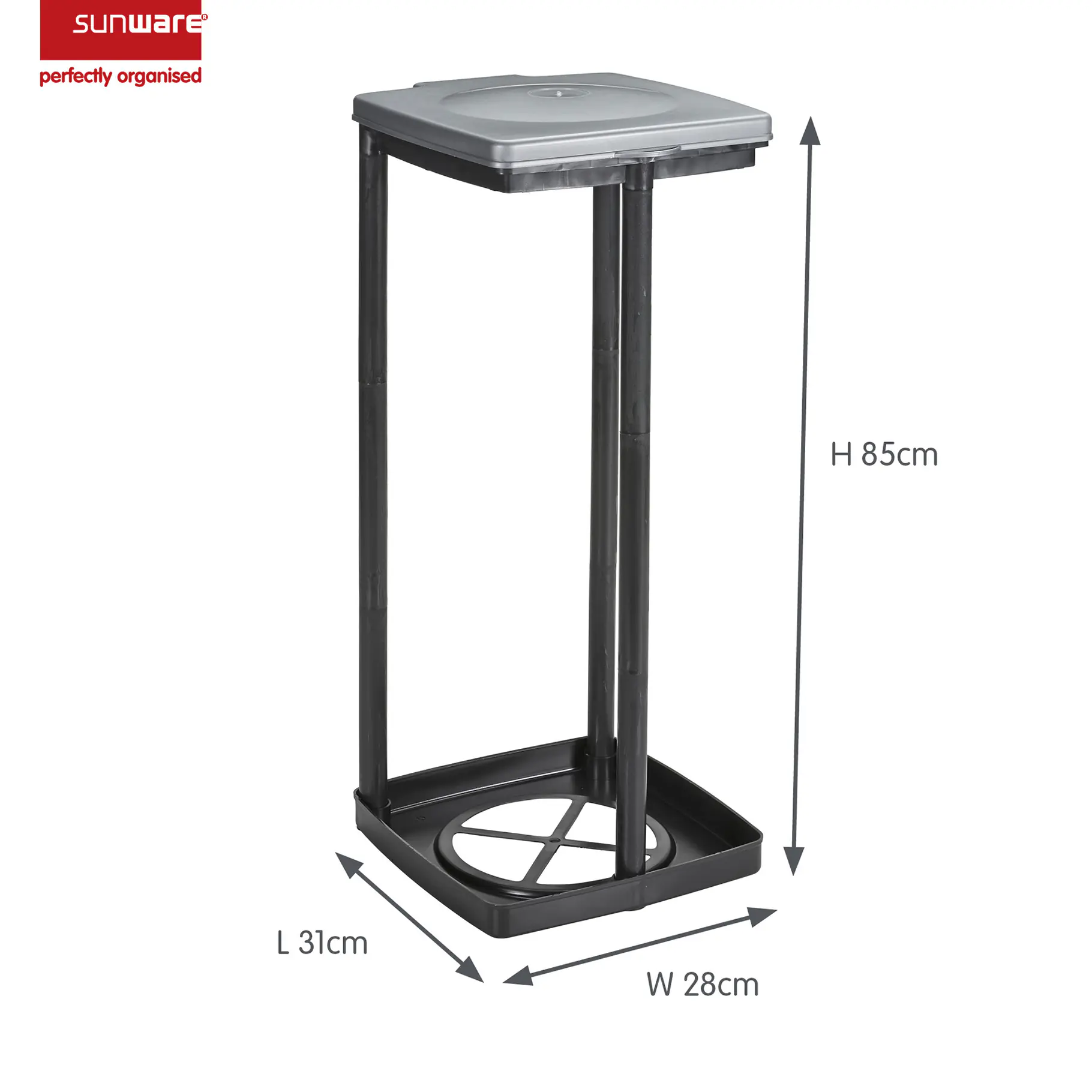 Sunware Müllsackhalter Quadra für Säcke bis 120L Sunware Müllsackhalter Quadra für Säcke bis 120L