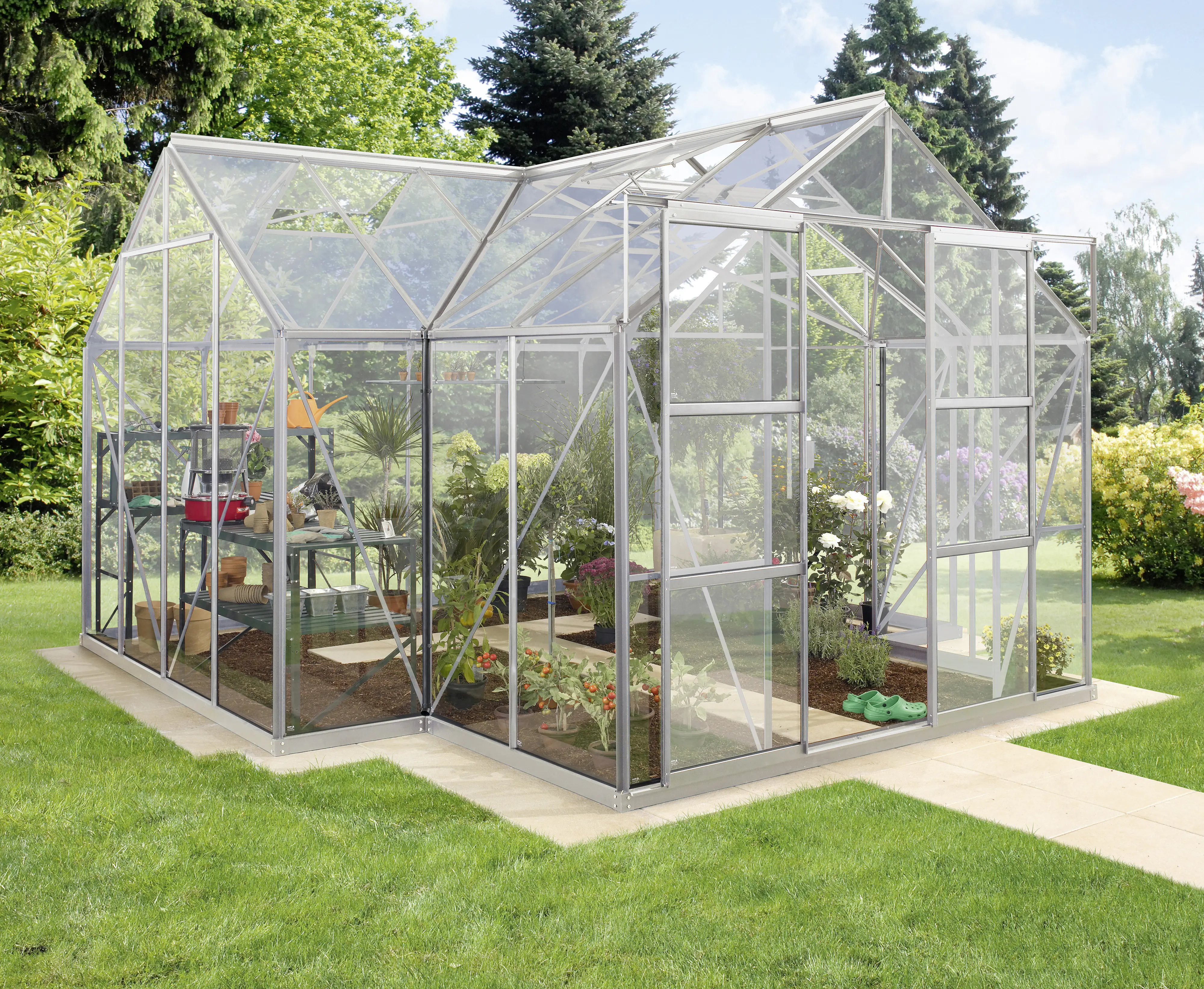 Vitavia Gewächshaus Sirona 13000 381 x 381 cm 3 mm Sicherheitsglas