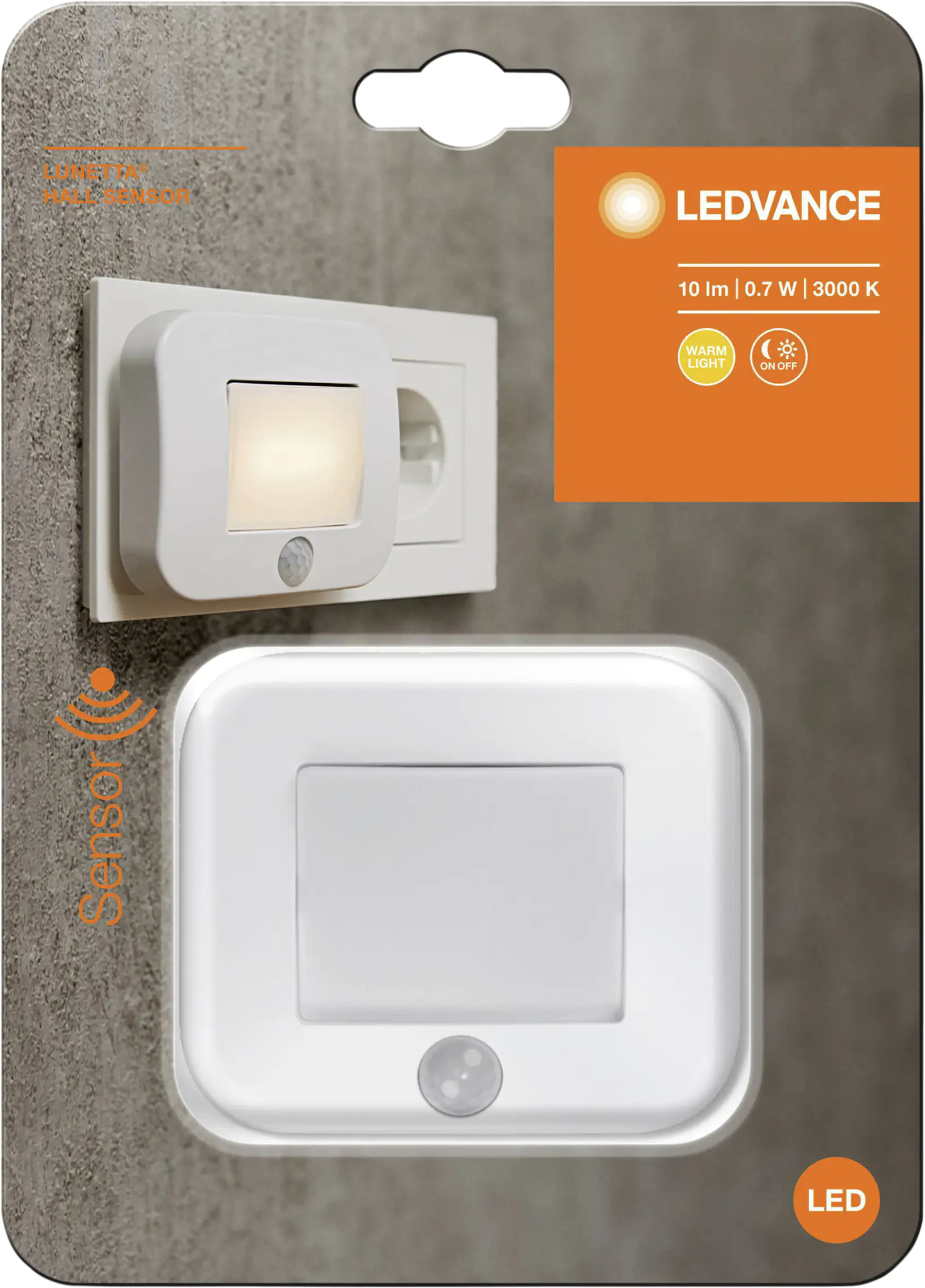 Ledvance LED Nachtlicht Lunetta Hall Sensor weiß Ledvance LED Nachtlicht Lunetta Hall Sensor weiß