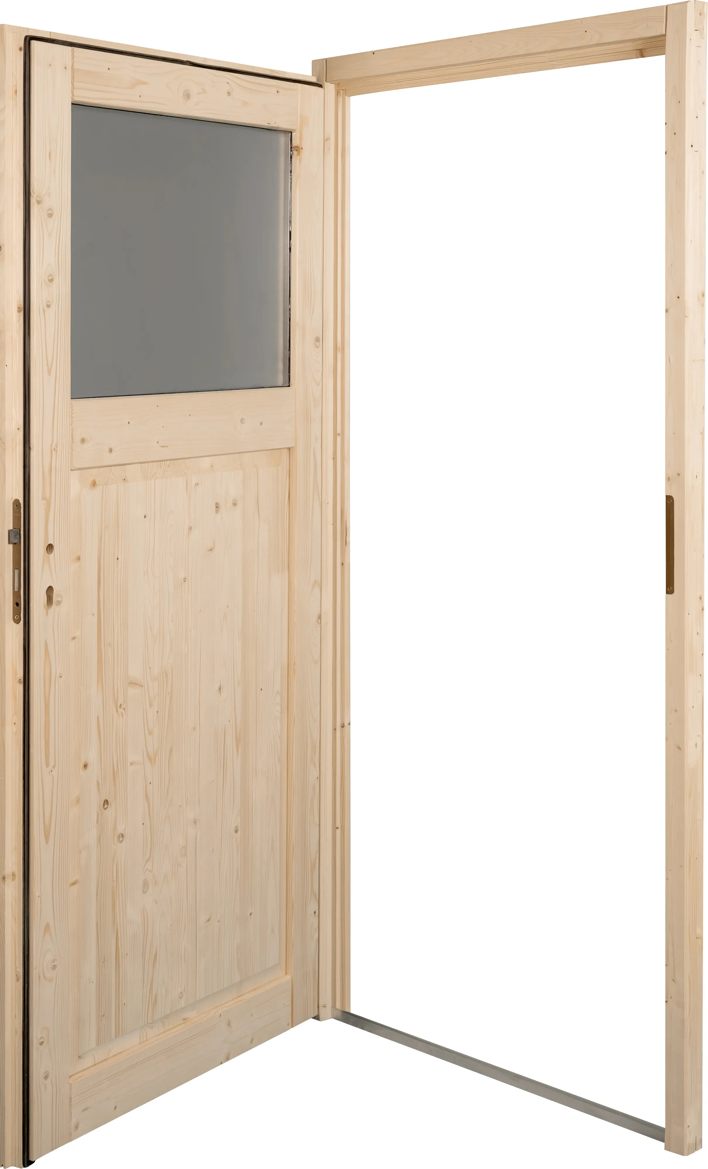 Panto Nebeneingangstür Holz 501 88 x 198 cm DIN links