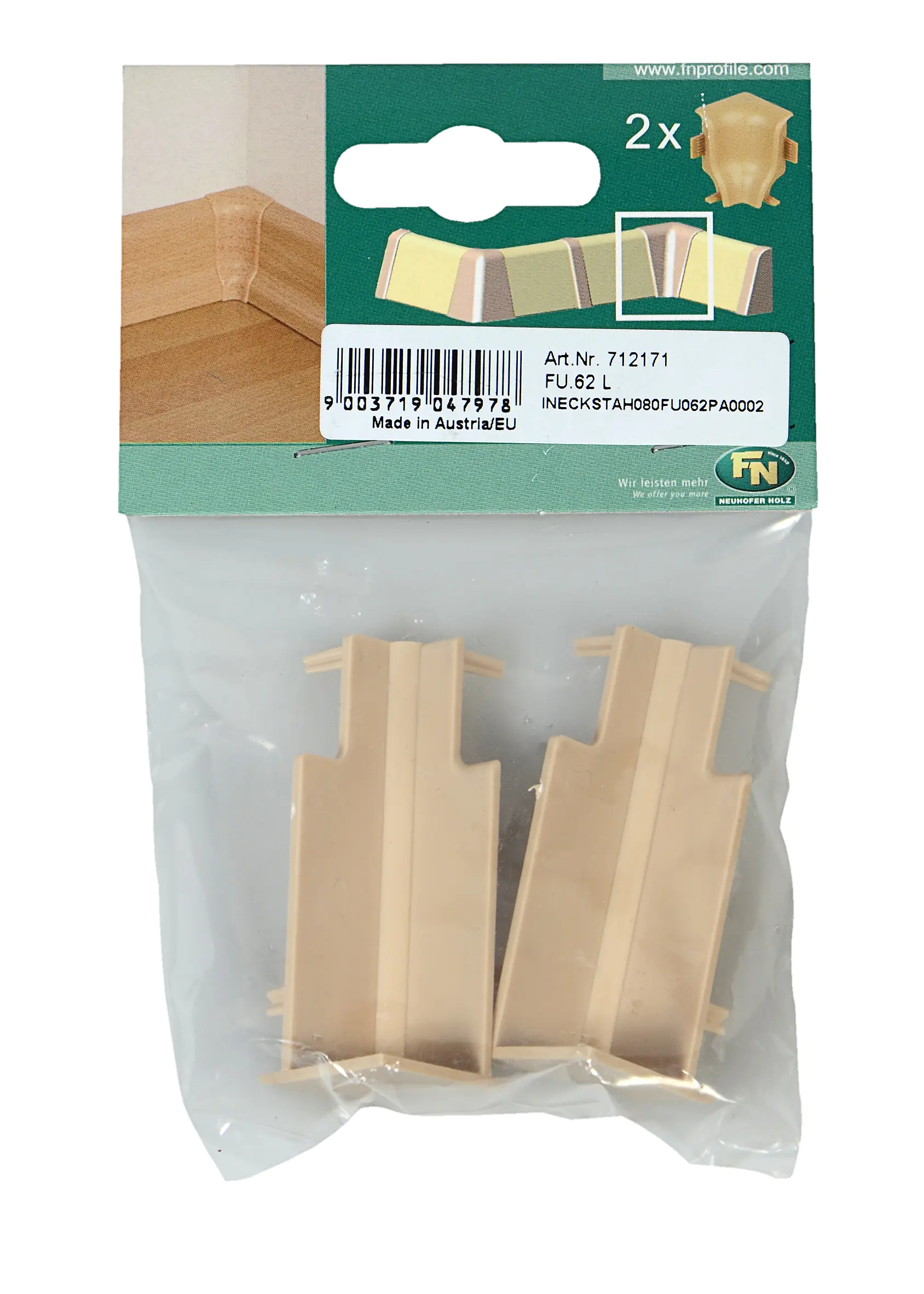 Neuhofer Inneneck für Fußleiste ahorn