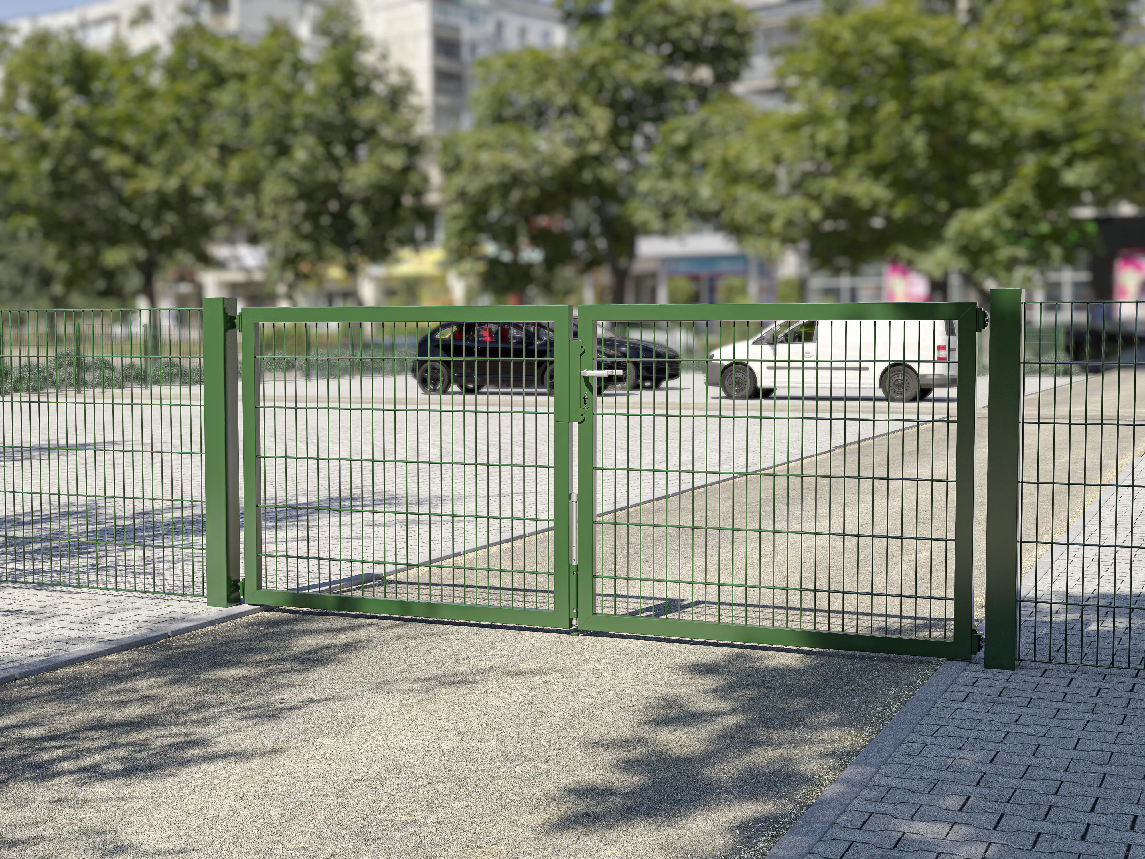 Alberts Doppeltor Flexo Plus grün 300 x 80 cm