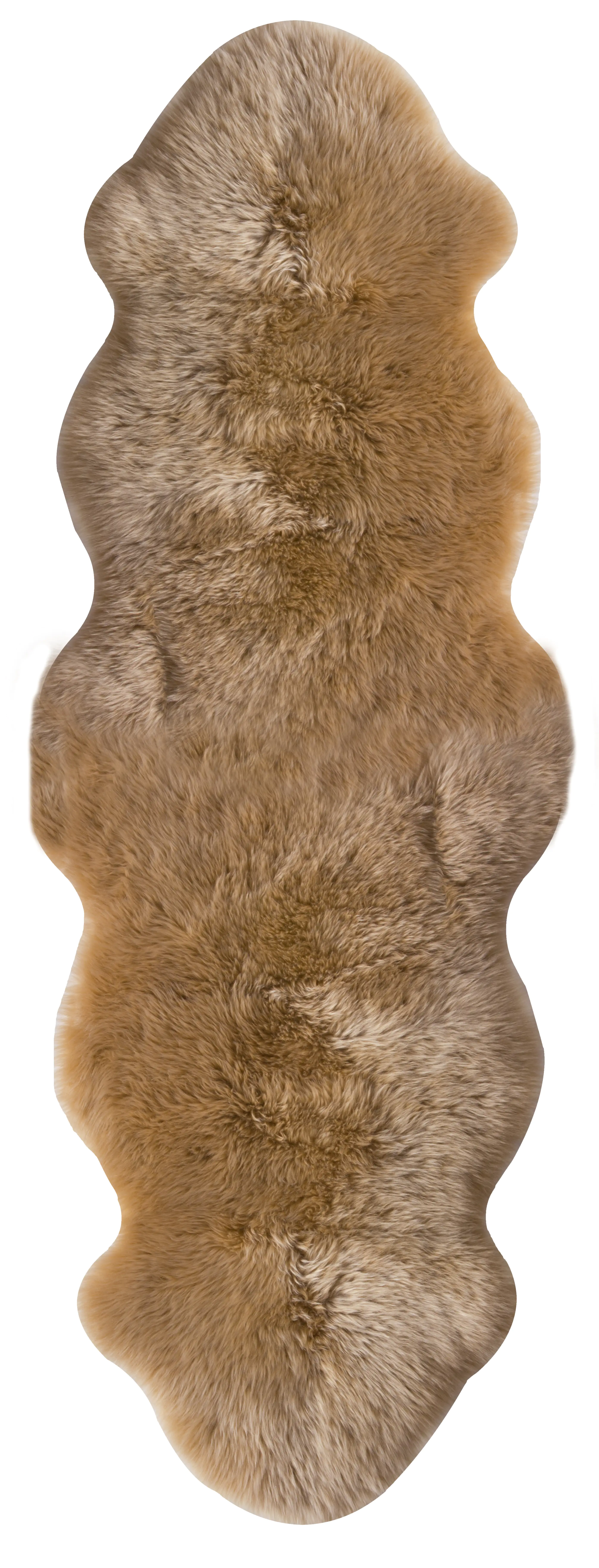 Schaffell Double cognac cognac, 60 x 160 cm