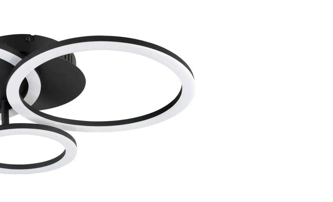Eglo Connect LED Deckenleuchte Parrapos-Z schwarz 54,5 x 44,5 cm Eglo Connect LED Deckenleuchte Parrapos-Z schwarz 54,5 x 44,5 cm