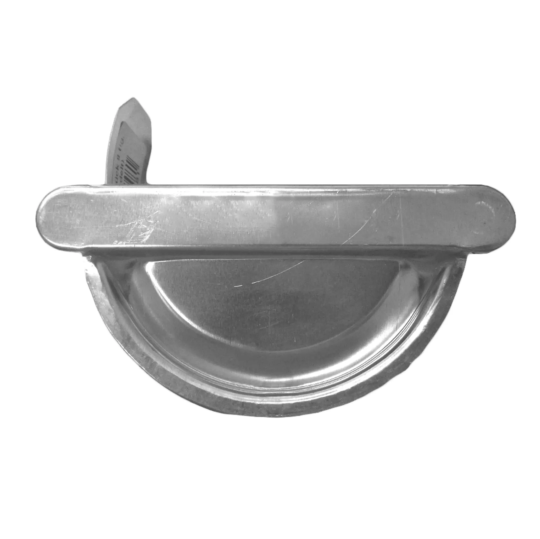 Sarei Dachrinnen-Endstück Alu halbrund, NW 100, Links