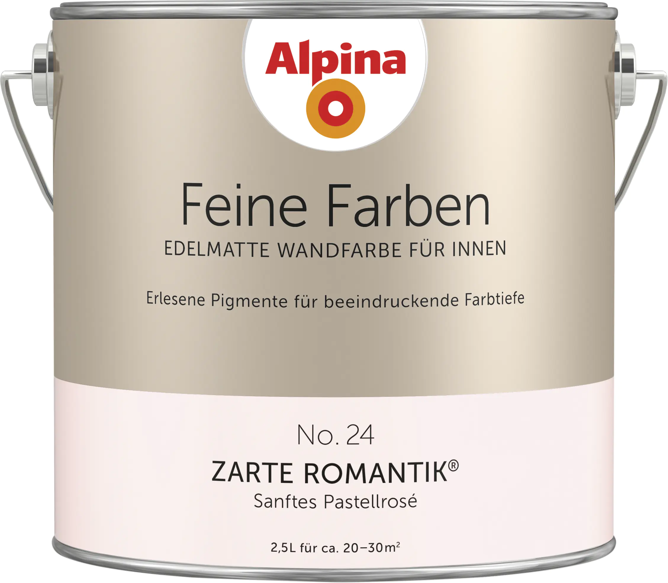 Alpina Feine Farben No. 24 Zarte Romantik 2,5 L sanftes pastellrosé edelmatt Alpina Feine Farben No. 24 Zarte Romantik 2,5 L sanftes pastellrosé edelmatt