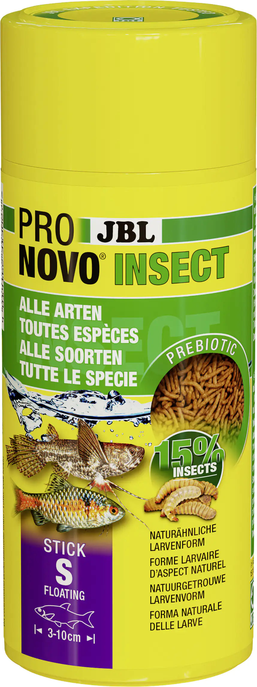 JBL Fischfutter Pronovo Insect Stick S Insektensticks Fischfutter 250 ml JBL Fischfutter Pronovo Insect Stick S Insektensticks Fischfutter 250 ml