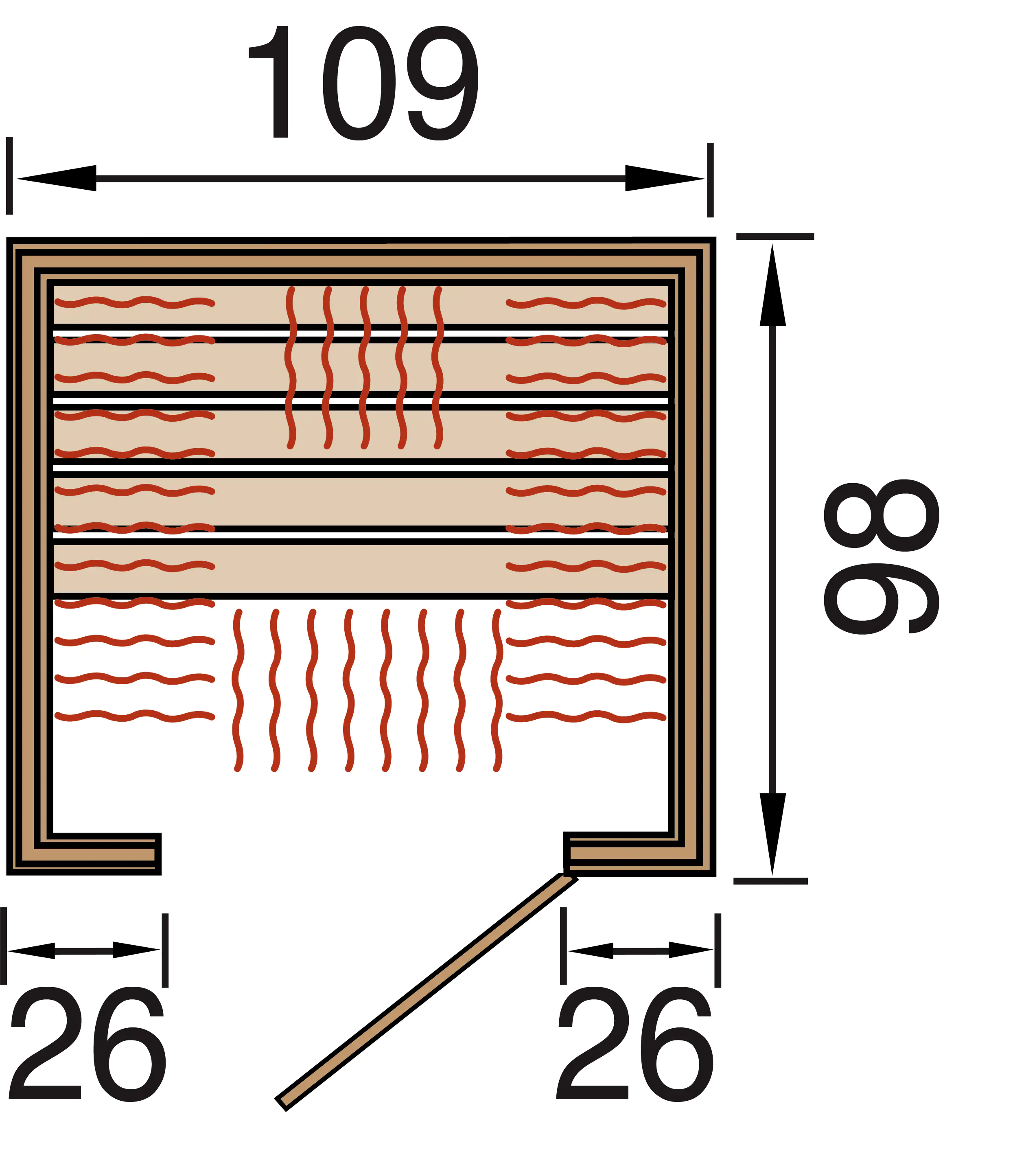 Weka Infrarotkabine Ranua 2 2770 Watt