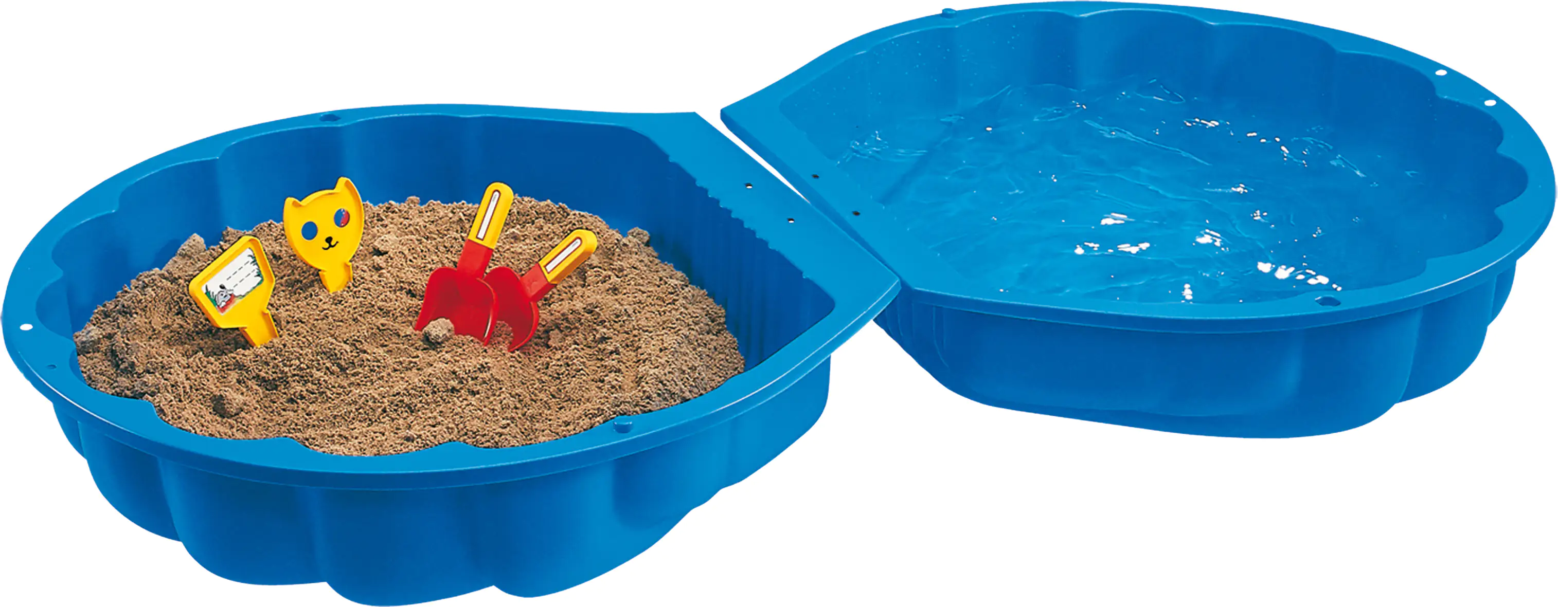 7290013371478_01 Sand- und Wassermuschel blau 2 teilig 94 x 91,5 x 21 cm