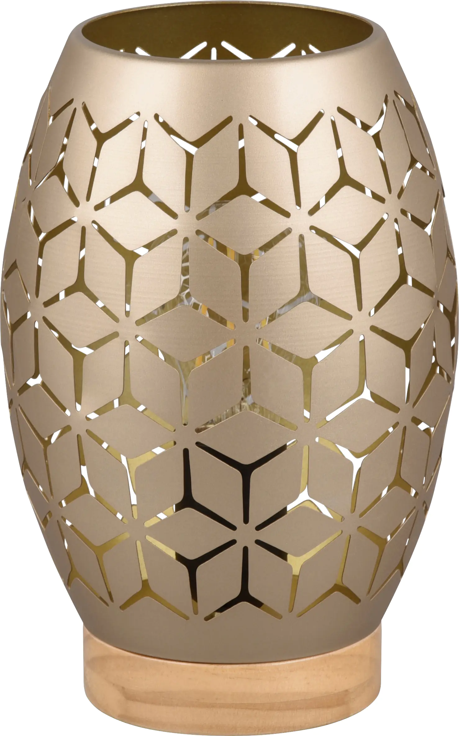 Trio Leuchten Tischleuchte Bidar E27, beige, Metall