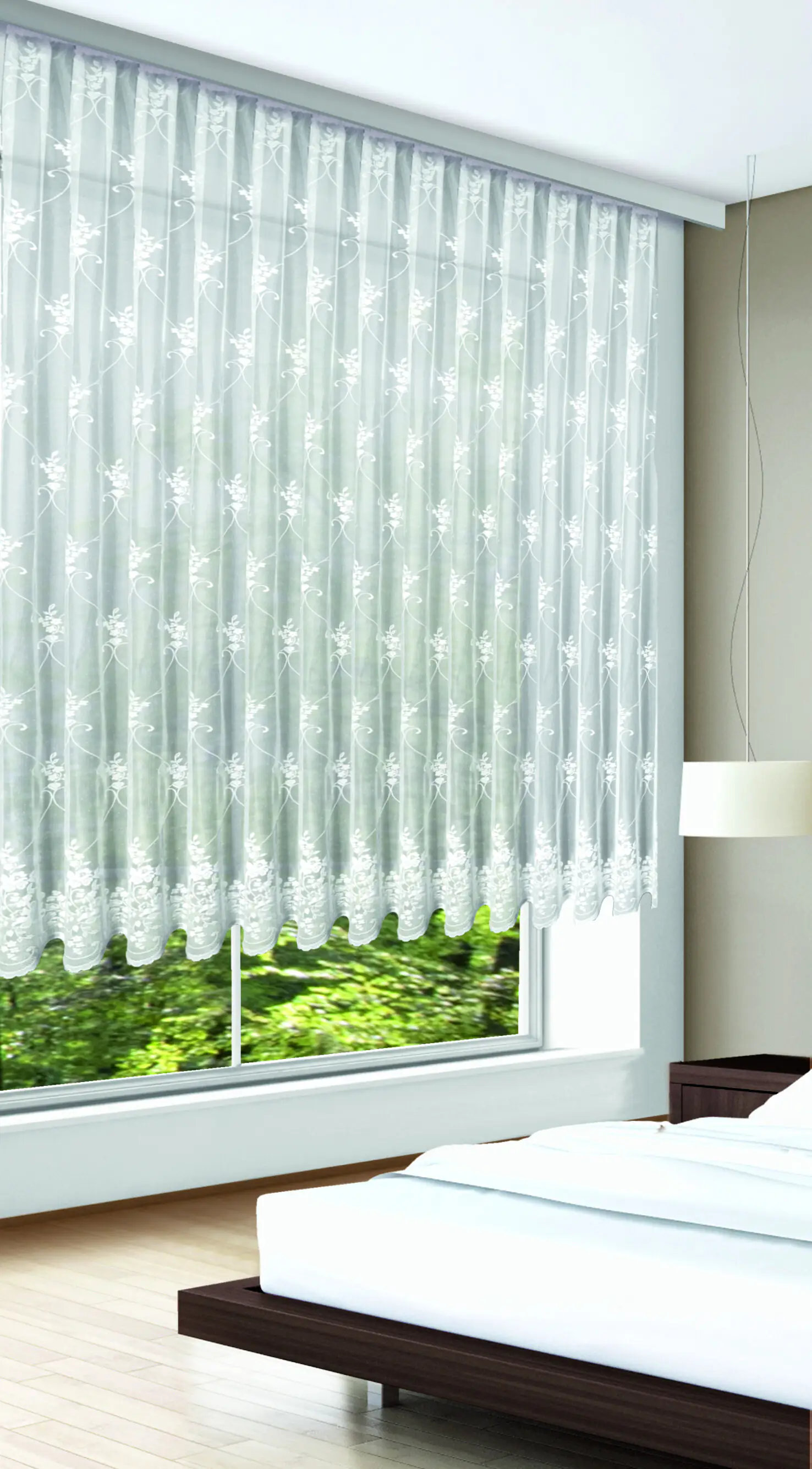 Neusser Collection Schal mit Gadrinenband Berit weiß, 160 x 300 cm