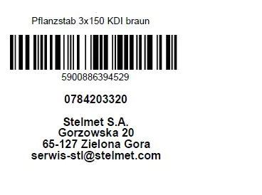 Pflanzstab Kiefer braun 150 x 2,5 x 2,5 cm