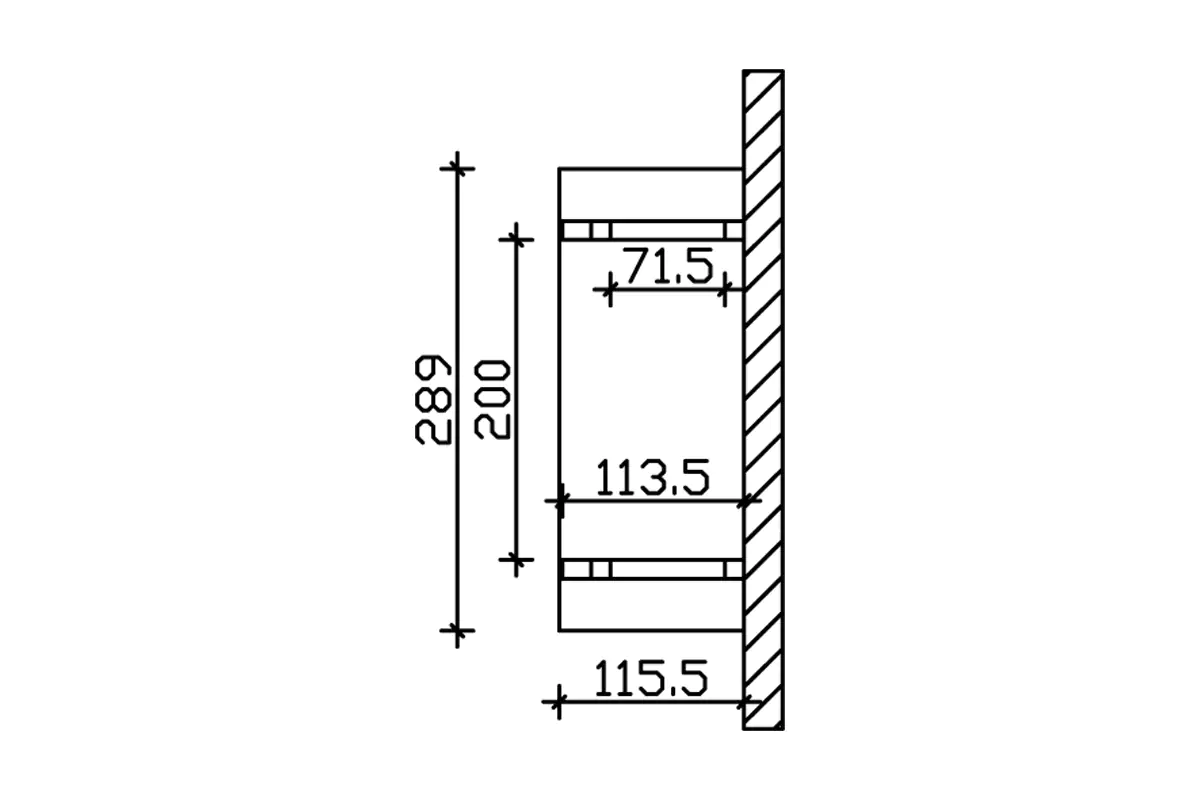 SKAN HOLZ Vordach Stralsund Typ 4 289 x 116 cm, lasiert in Nussbaum