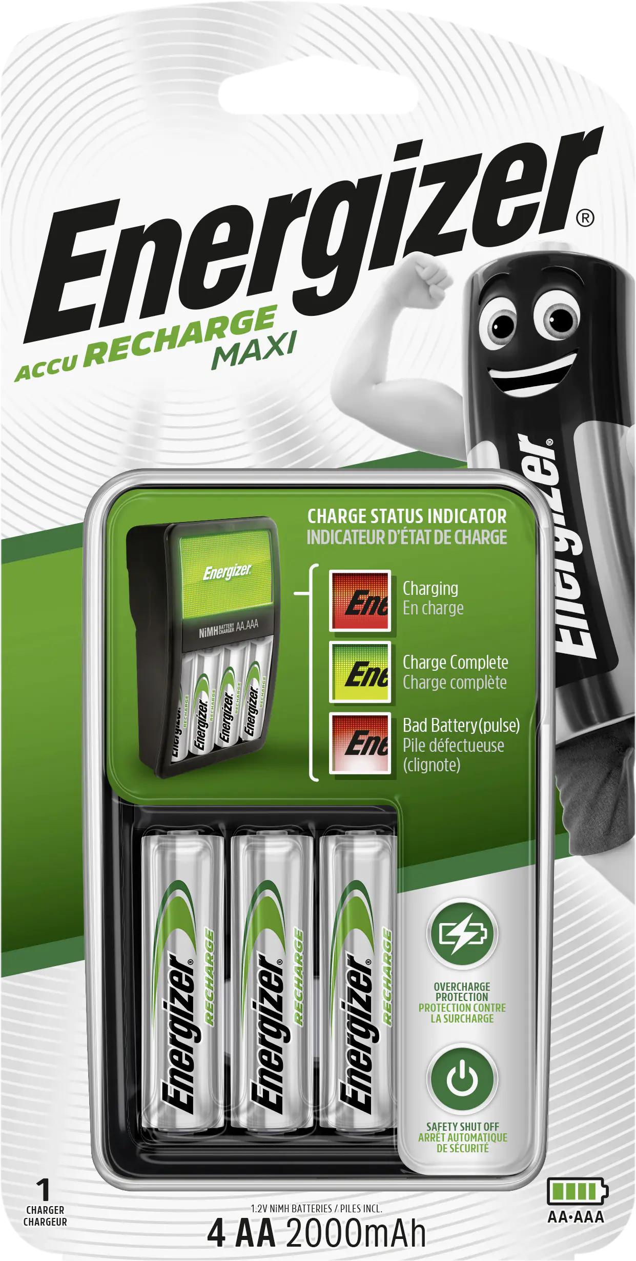 Energizer Maxi Charger inkl. 4-Mignon AA Energizer Maxi Charger inkl. 4-Mignon AA