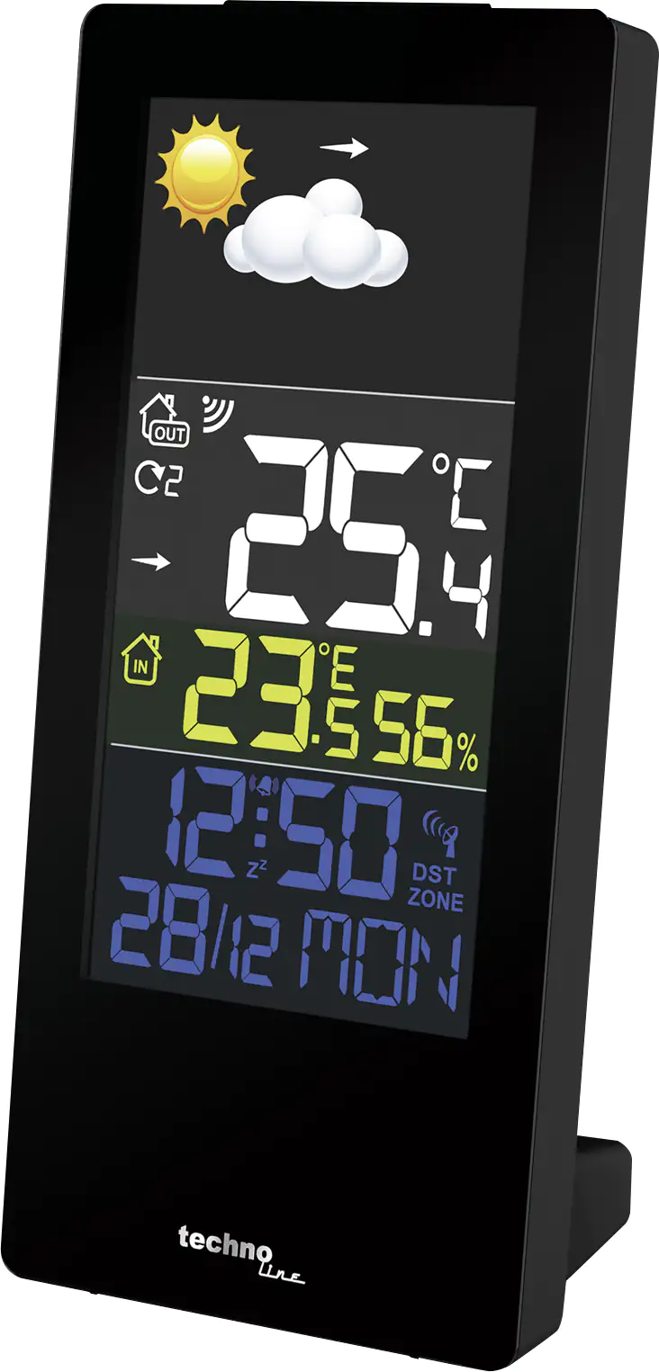Technoline Wetterstation WS 6446 LED-Display Innen- und Außentemperatur Technoline Wetterstation WS 6446 LED-Display Innen- und Außentemperatur