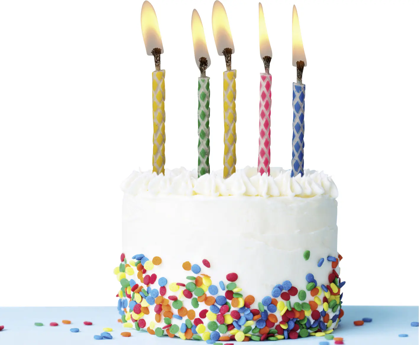 TIB Heyne 10 Geburtstagskerzen + Halter