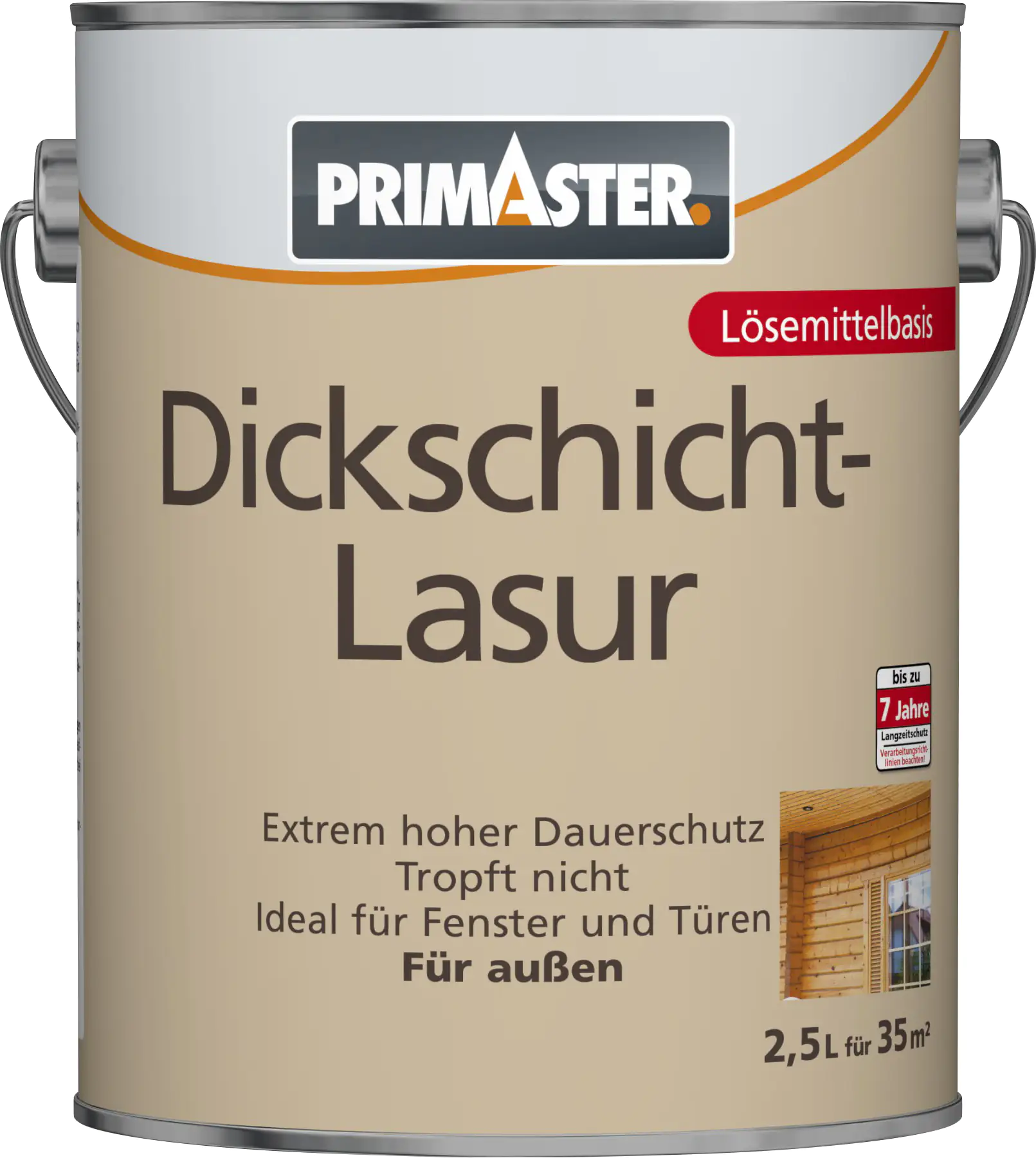 Primaster Dickschichtlasur 2,5 L ebenholz