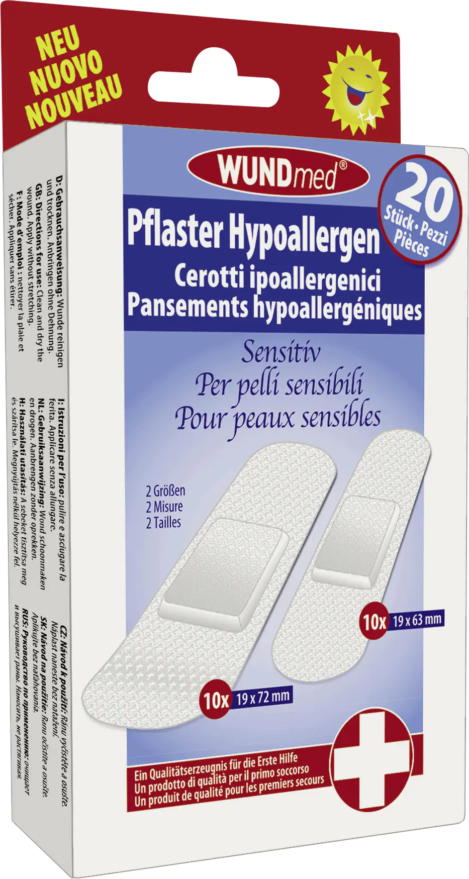 Wundmed Pflaster verschiedene Größen 20 Stück