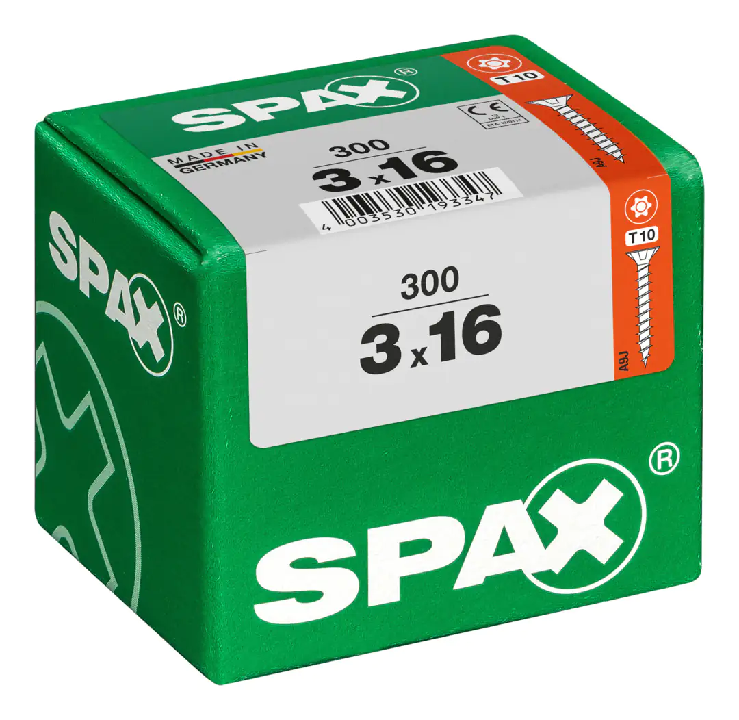 Spax Universalschrauben 3.0 x 16 mm TX 10 - 300 Stk.