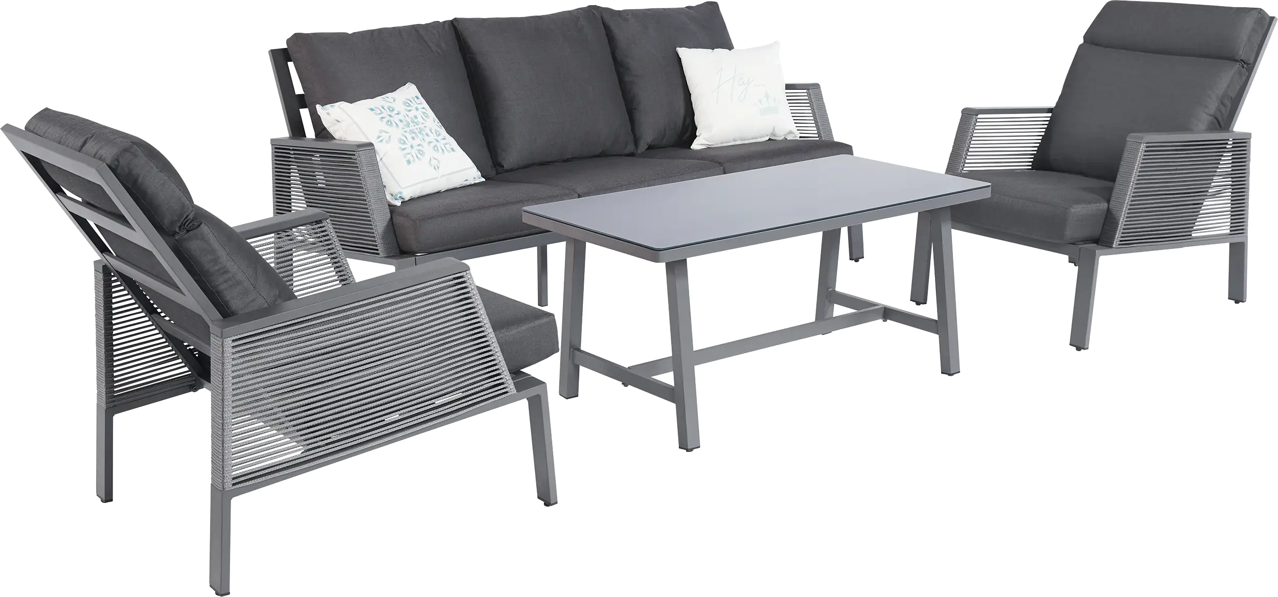 Primaster Aluminium Lounge Möbelset Cervia inkl. Kissen Primaster Aluminium Lounge Möbelset Cervia inkl. Kissen