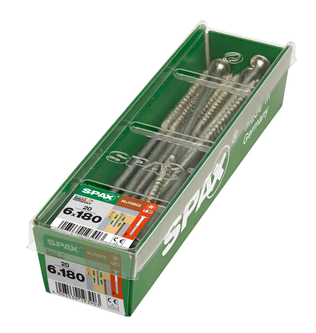 Spax Holzbauschrauben 6.0 x 180 mm TX 30 - 20 Stk.