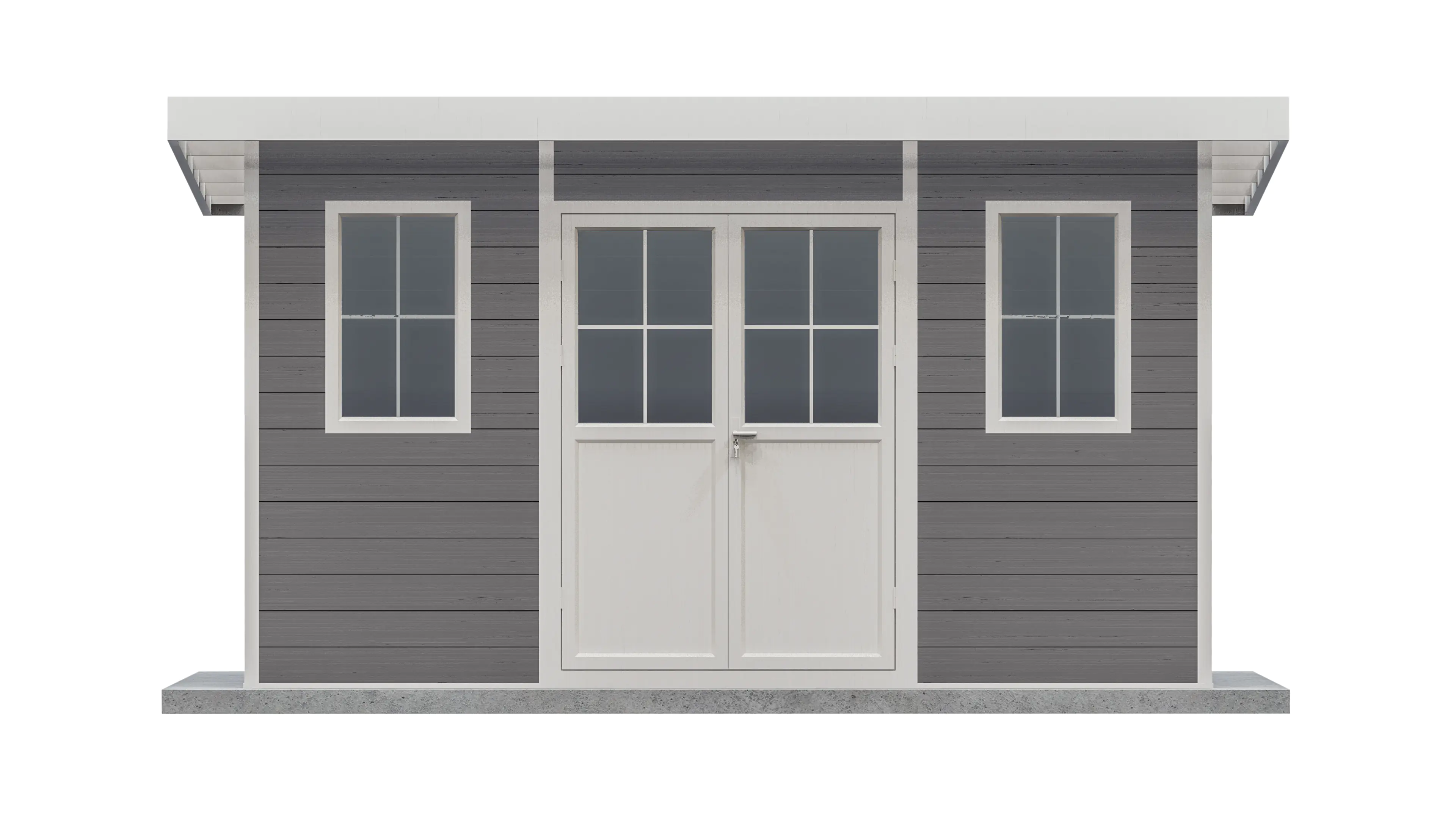 elephant WPC Gartenhaus 434 x 344 cm anthrazit