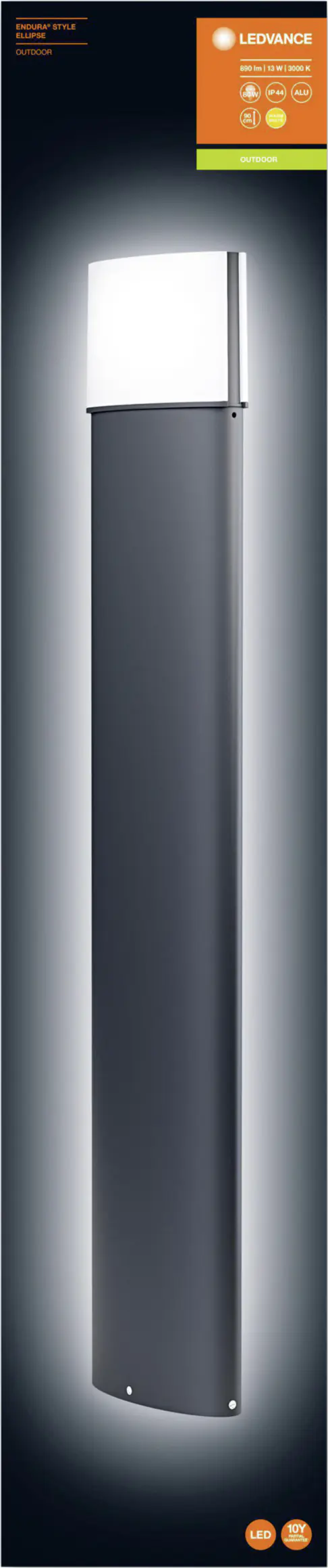 Ledvance Außenleuchte Endura Style Ellipse dunkelgrau