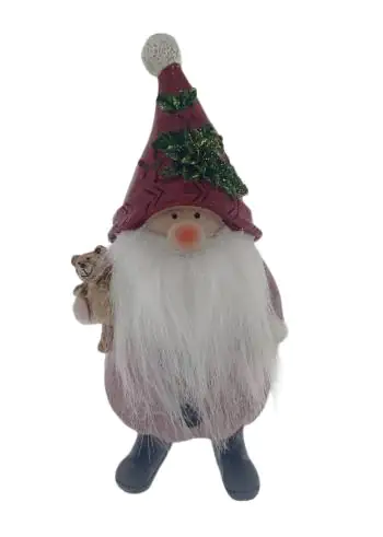 TrendLine Dekofigur Zwerg 24 x 11 cm rot