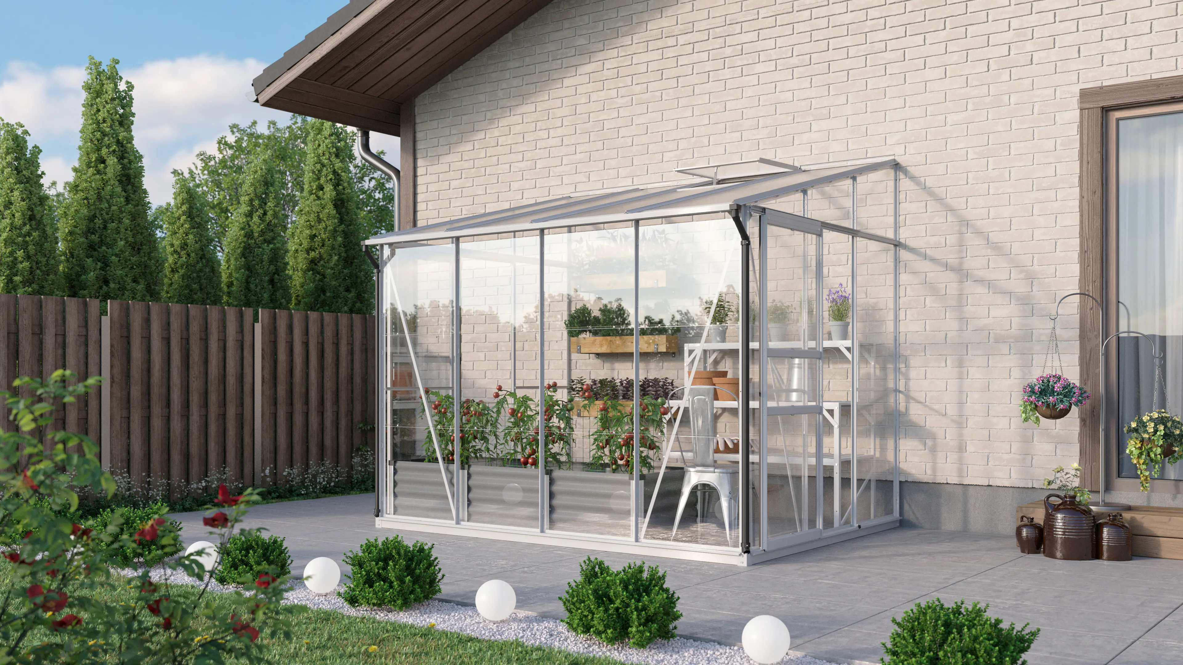 Vitavia Gewächshaus Osiris 5200 201 x 262 cm 3 mm ESG