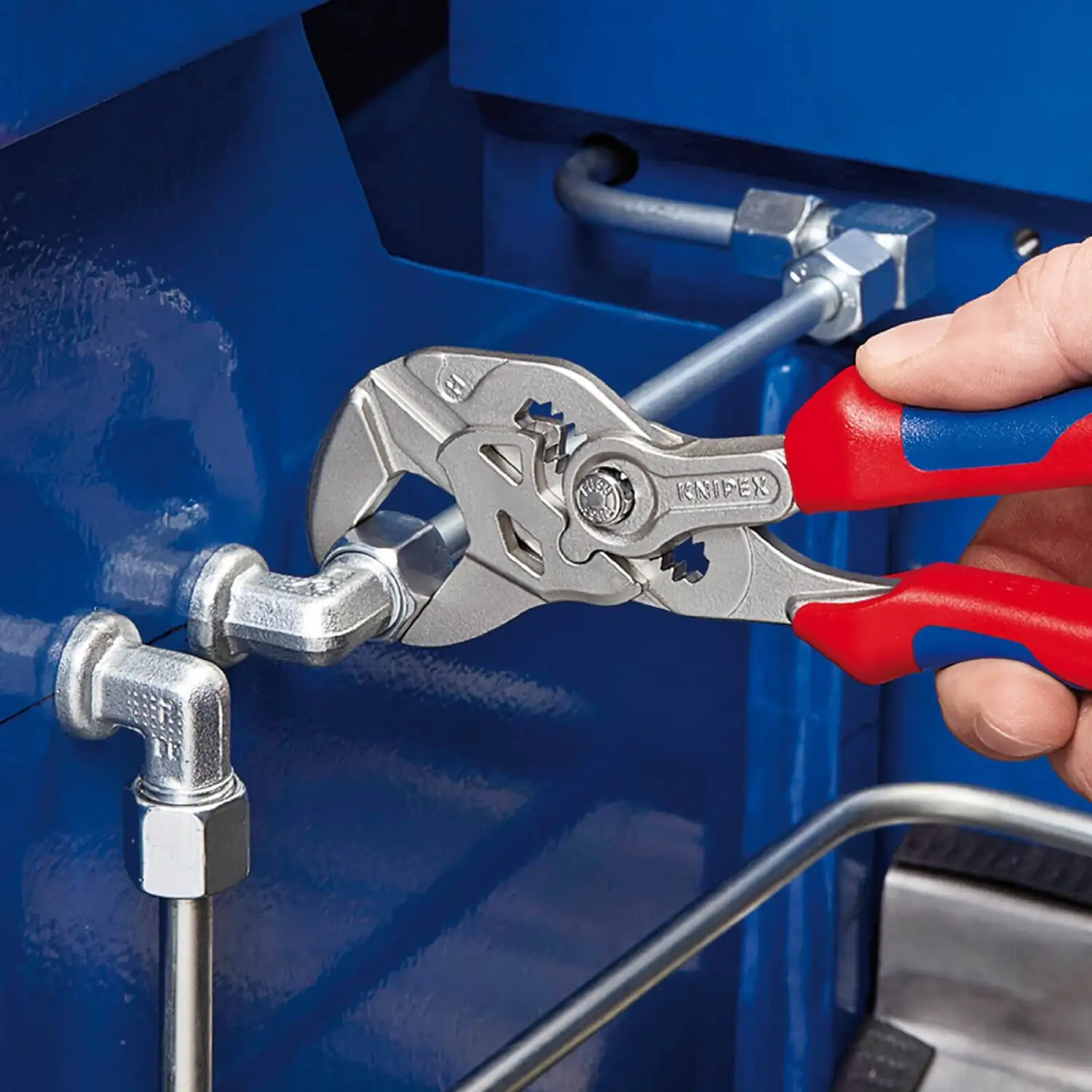 Knipex Zangenschlüssel vernickelt Mehrkomponenten-Hülle Knipex Zangenschlüssel vernickelt Mehrkomponenten-Hülle