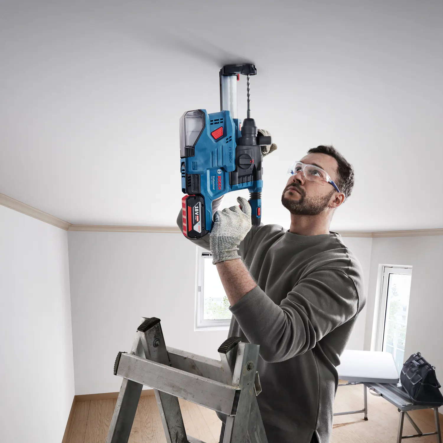 Bosch Professional Akku-Bohrhammer GBH 18V-22 SDS-Plus Solo
