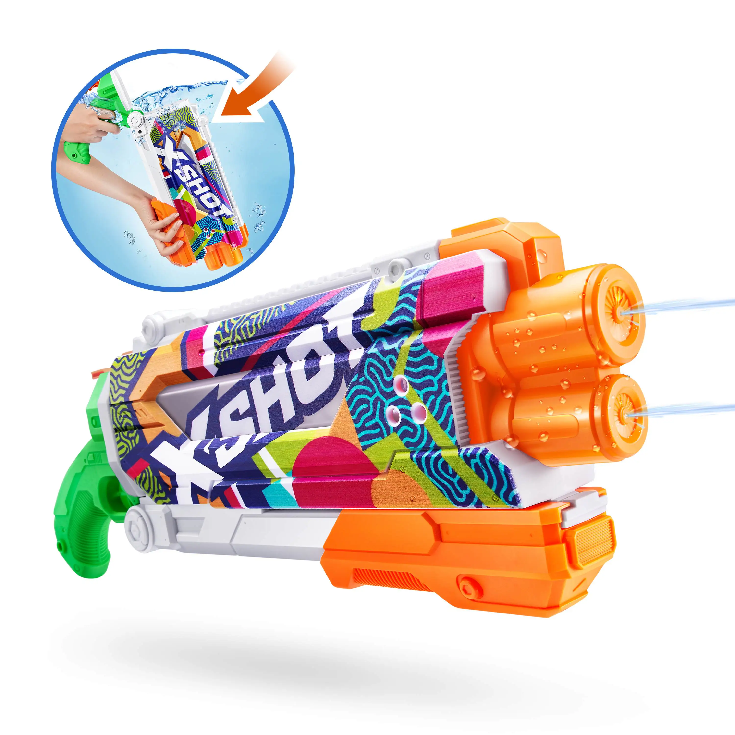 Zuru Wasserpistole X-Shot Skins Pump Action Fast Fill Zuru Wasserpistole X-Shot Skins Pump Action Fast Fill