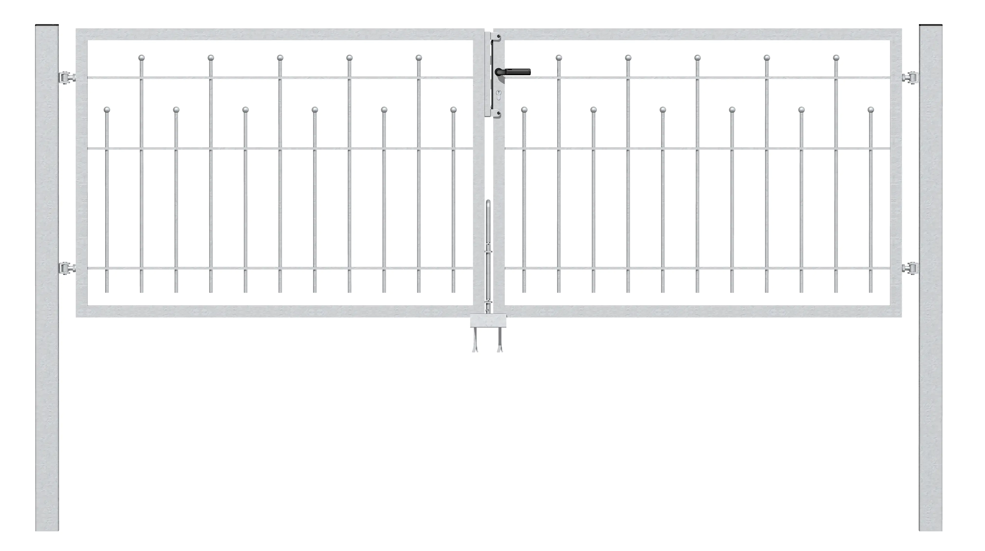 Alberts Doppeltor Madrid 80 x 300 cm feuerverzinkt ohne Pfosten