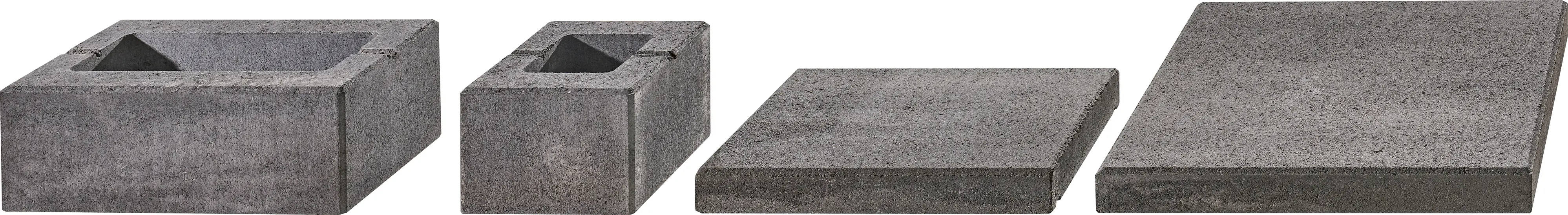 Kann Pfeilderabdeckung Lindeza 48 x 48 x 5,5 cm vulkan-anthrazit