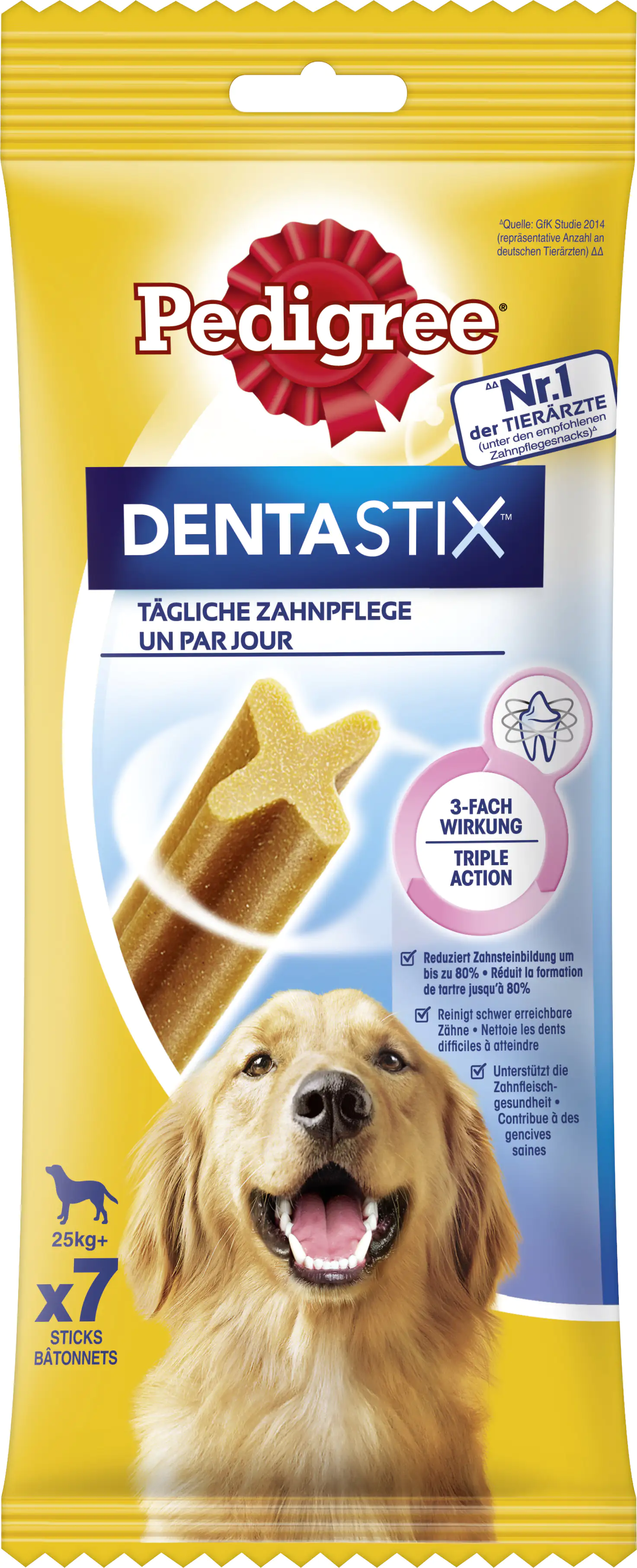 Pedigree Dentastix Daily Oral Care Beutel für grosse Hunde 25 kg+ 7 Stück