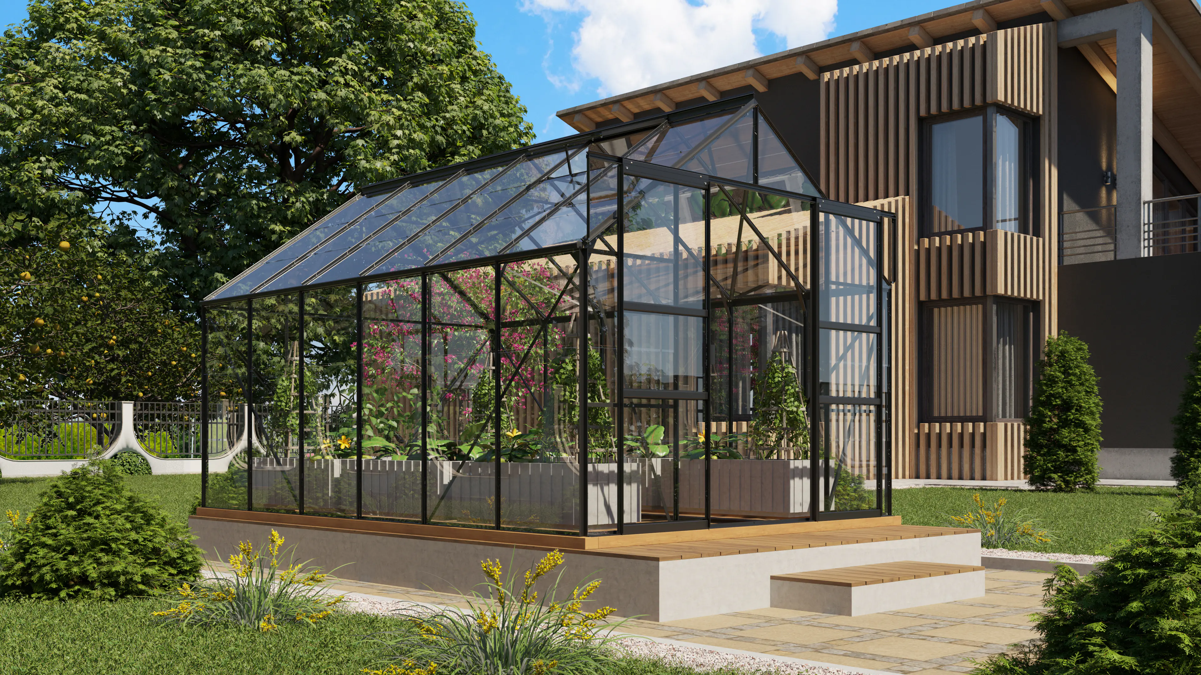 Vitavia Gewächshaus Mars 9900 254 x 379 cm 3 mm Sicherheitsglas