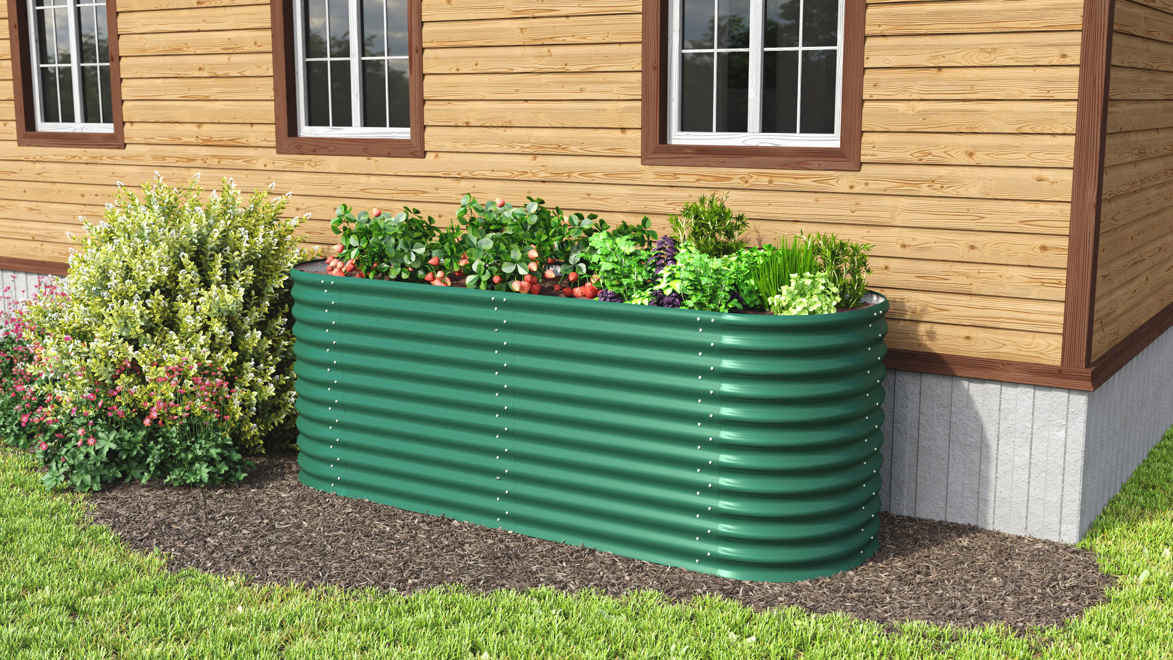 Vitavia Erweiterung Stretched zu Hochbeet 858 80 x 86 cm seegras