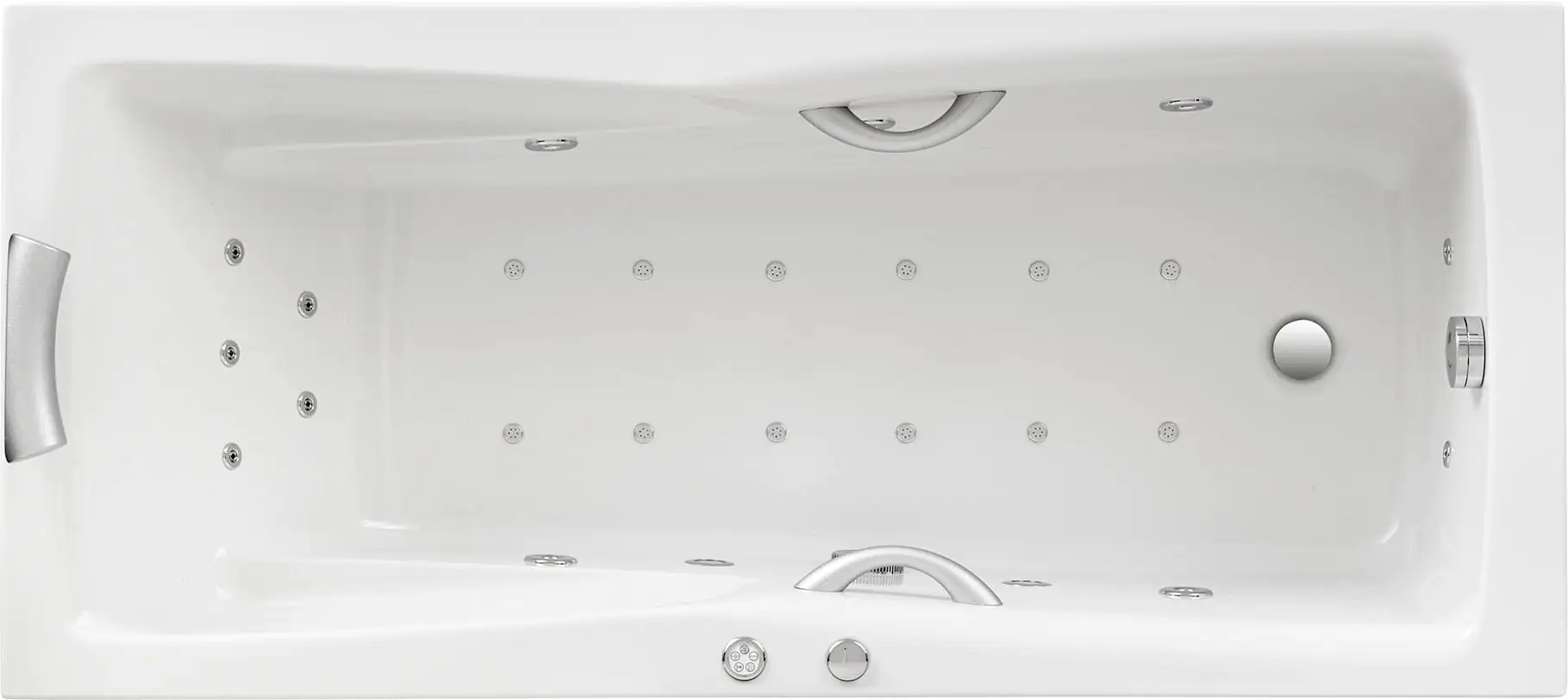 4005489045142_1687998 Ottofond Whirlpool-Badewanne Komplettset Atlanta 170 cm