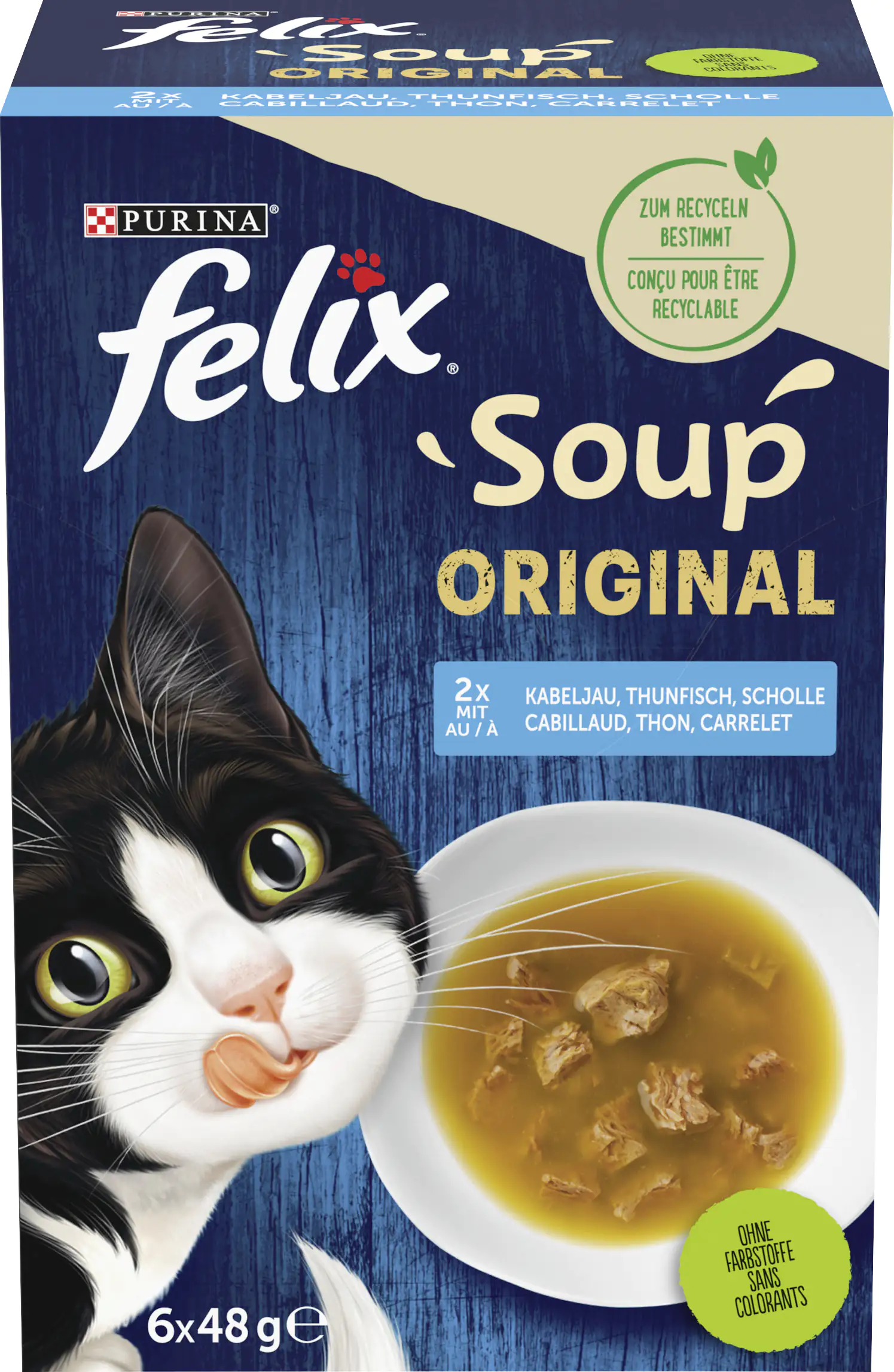 Felix Soup Geschmacksvielfalt aus dem Wasser Mix 6 x 48 g Felix Soup Geschmacksvielfalt aus dem Wasser Mix 6 x 48 g