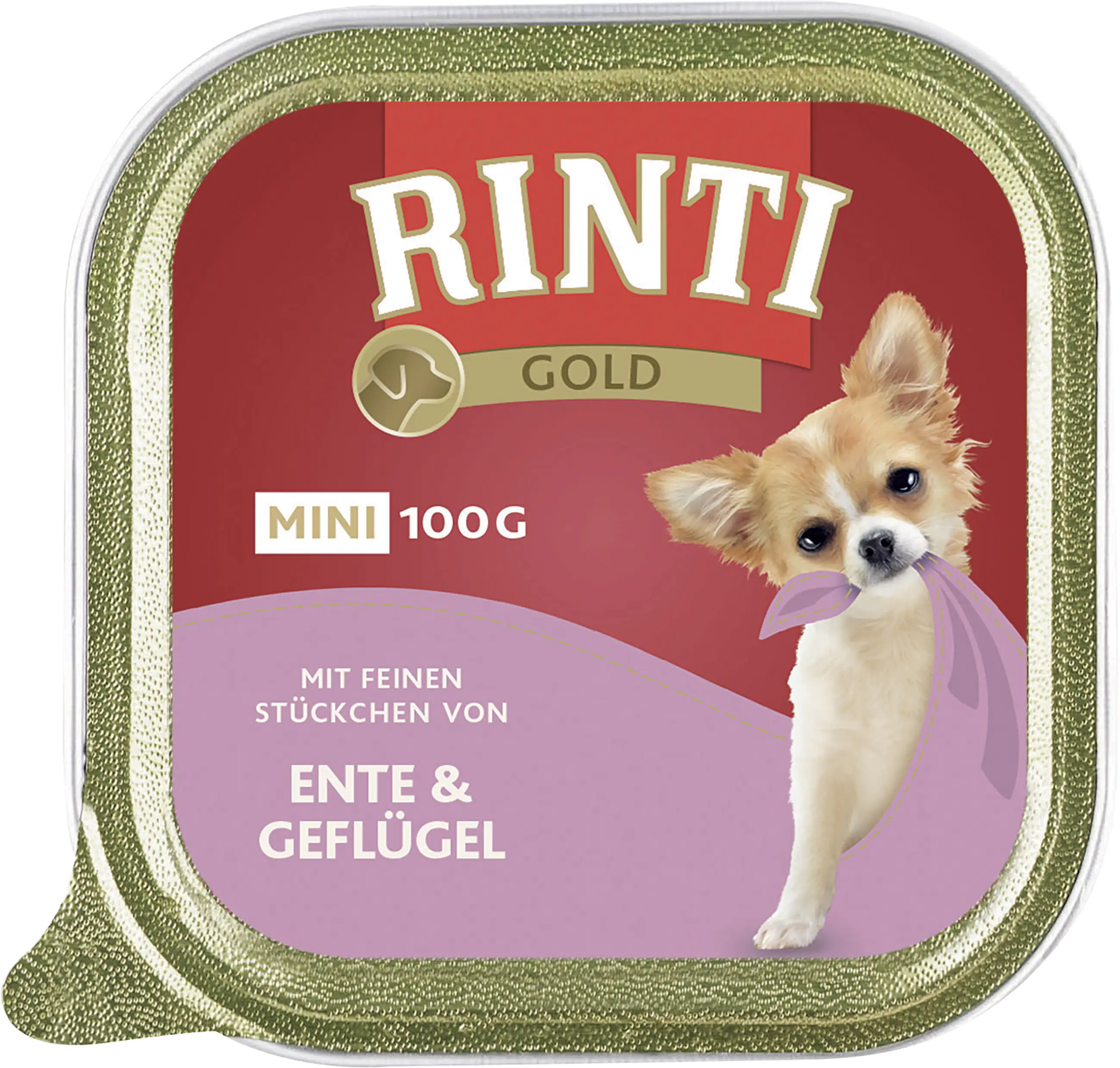 Rinti Gold mini Hundenassfutter Adult 100 g Ente & Geflügel Rinti Gold mini Hundenassfutter Adult 100 g Ente & Geflügel