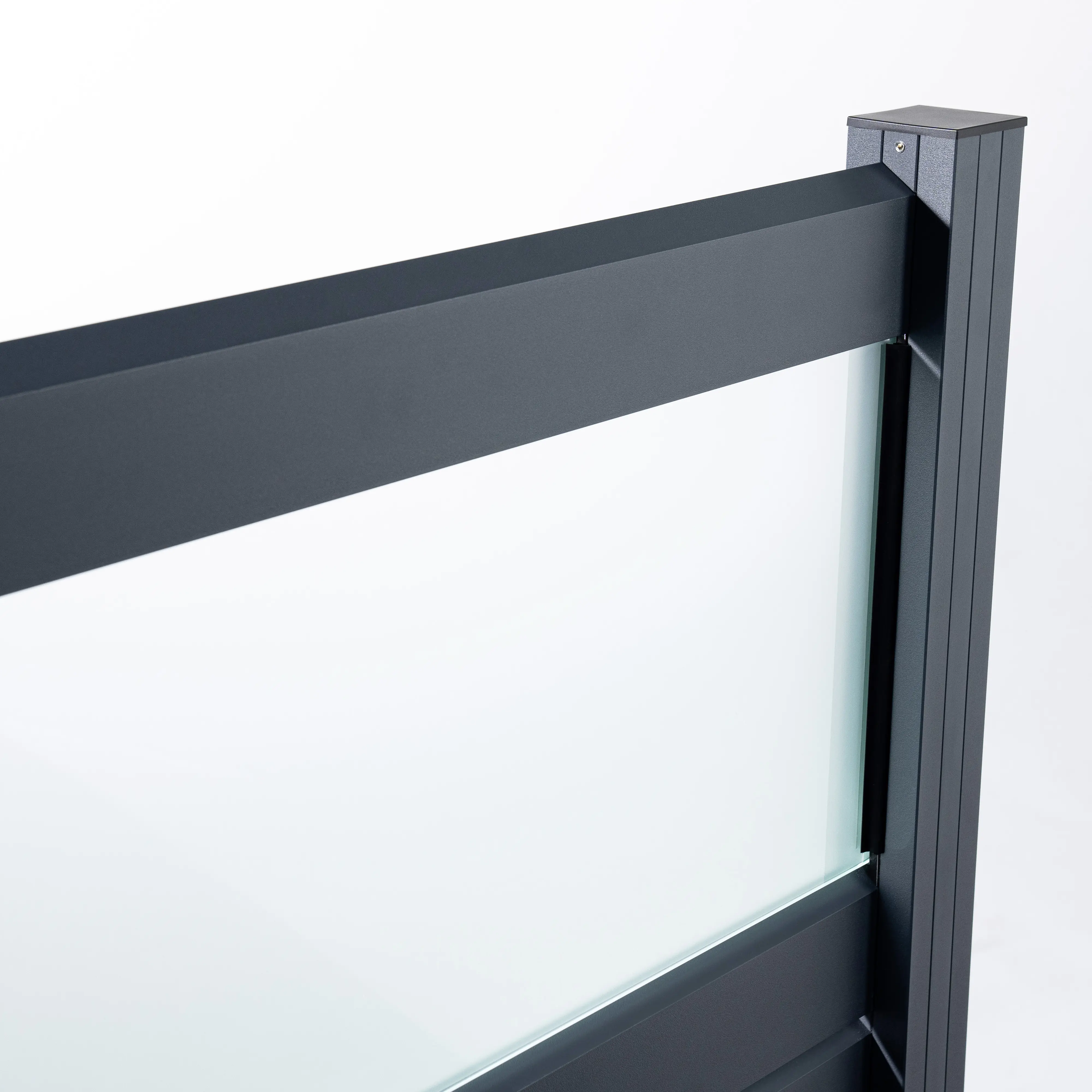 Ambiente Alu-Zaun Erweiterungsset Rhombus MINI 187 x 184,2 cm anthrazit 