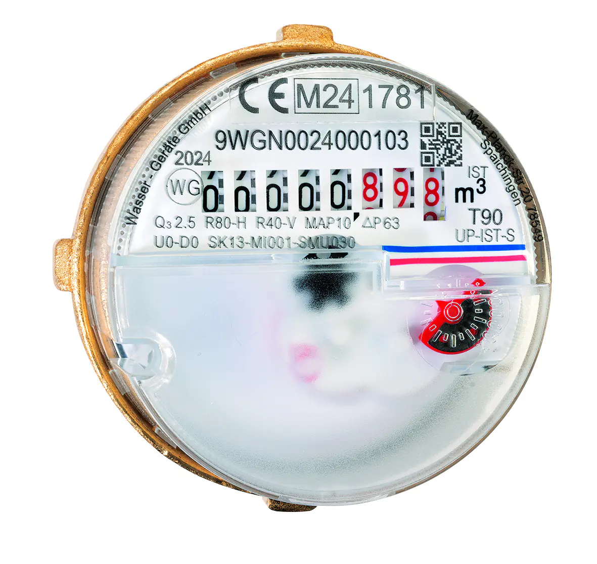 Wasserzähler Eco ohne Rosette 2,5 m³ 110 mm für Kaltwasser